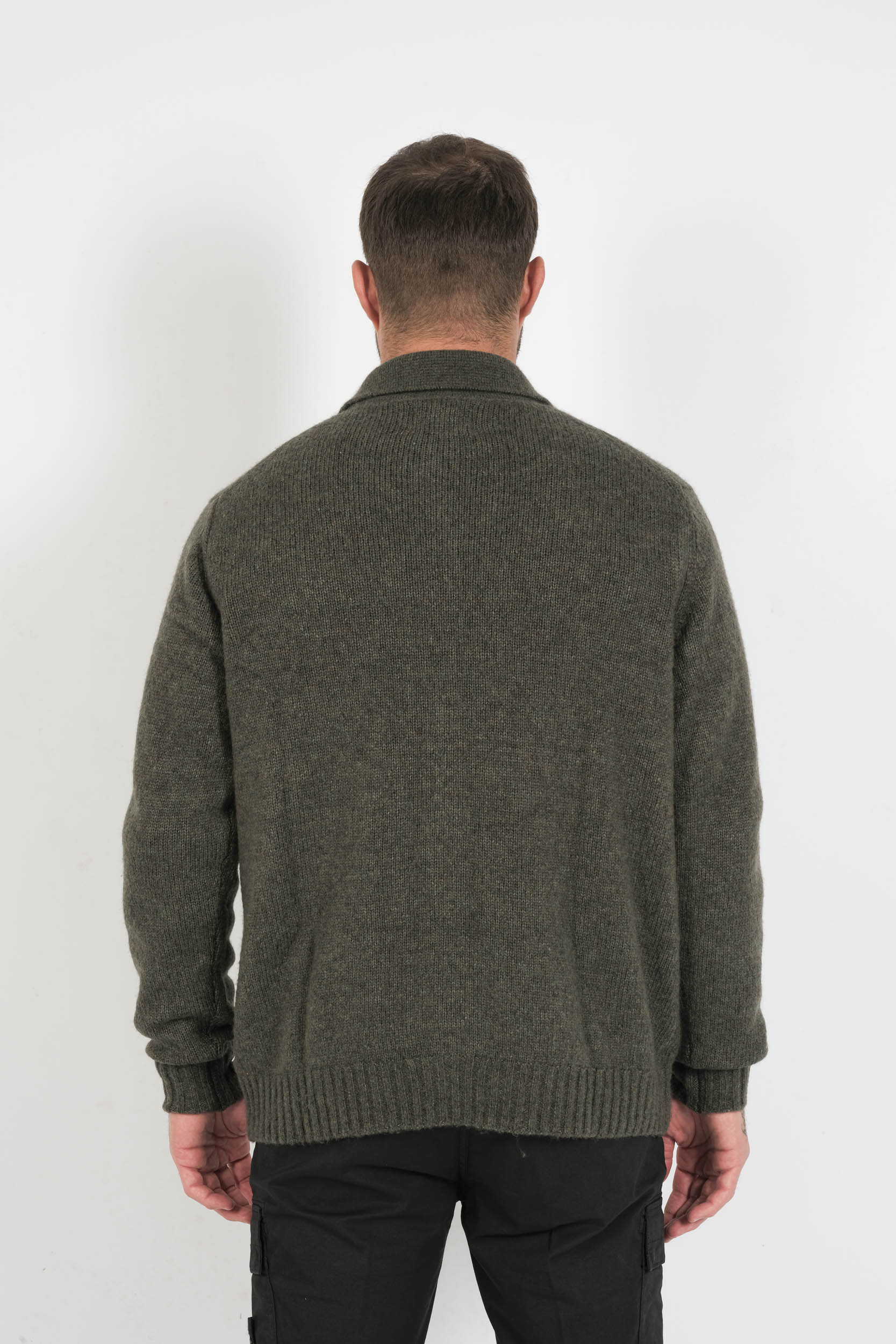 GILET LAINE VERT NN.07 LEE-343