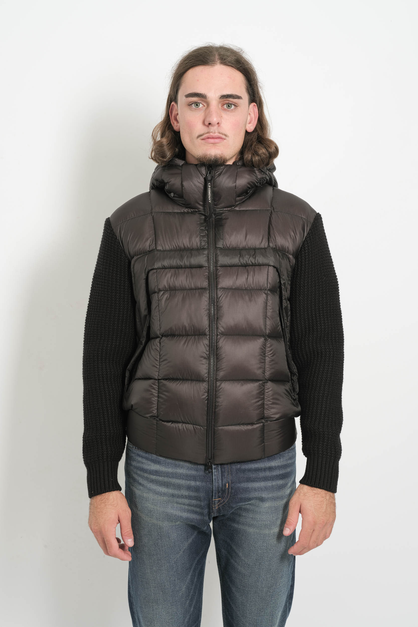 BLOUSON CP COMPANY BI-MATIERE NOIR