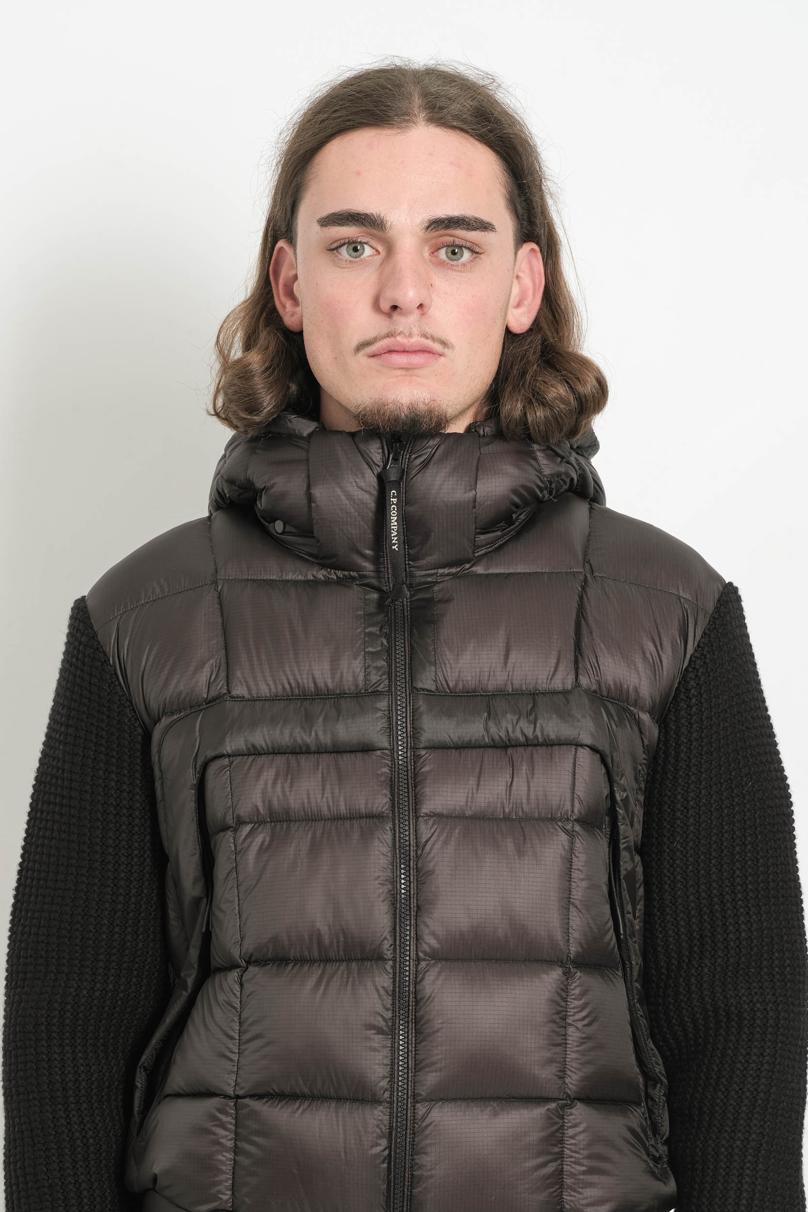 BLOUSON CP COMPANY BI-MATIERE NOIR