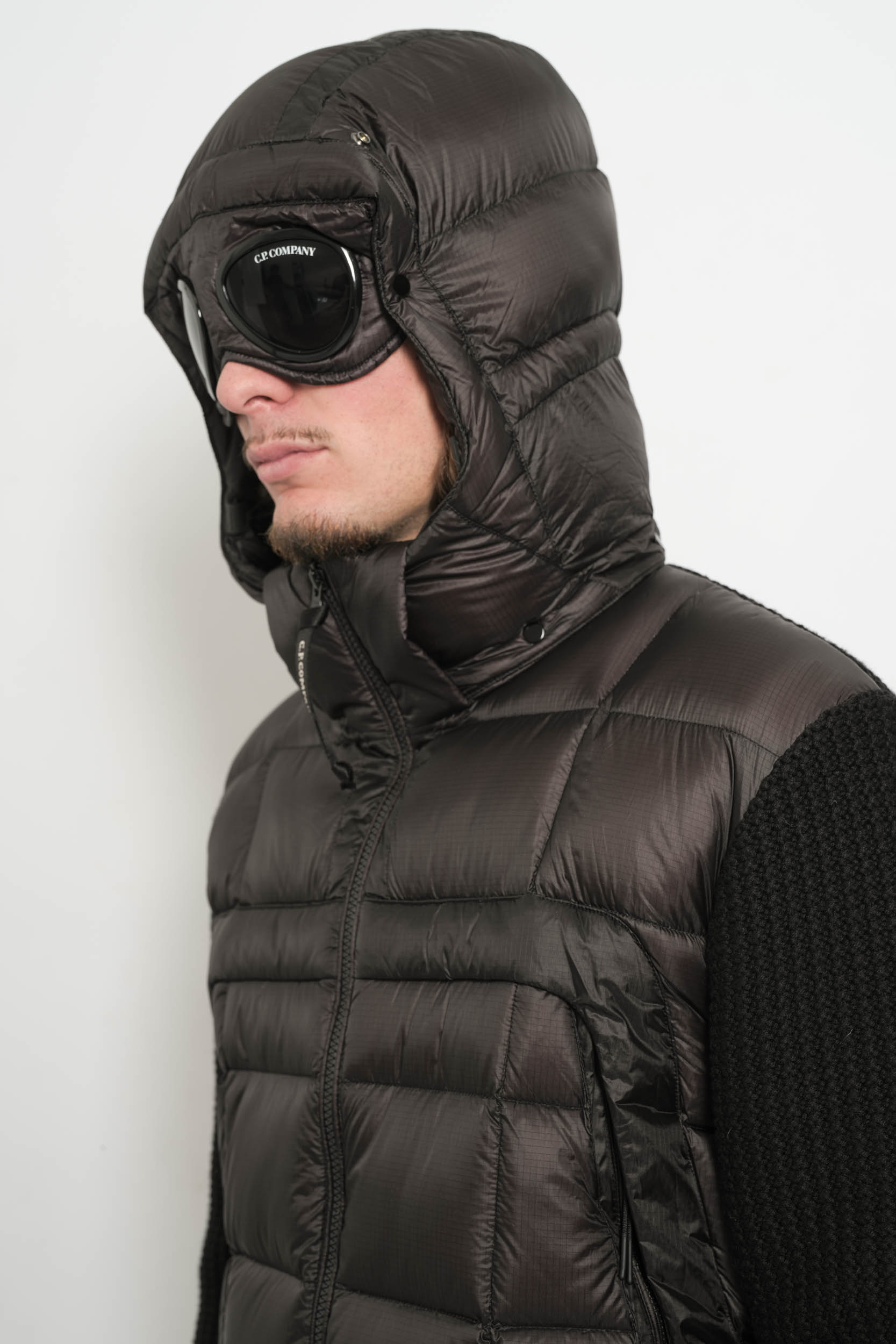 BLOUSON CP COMPANY BI-MATIERE NOIR