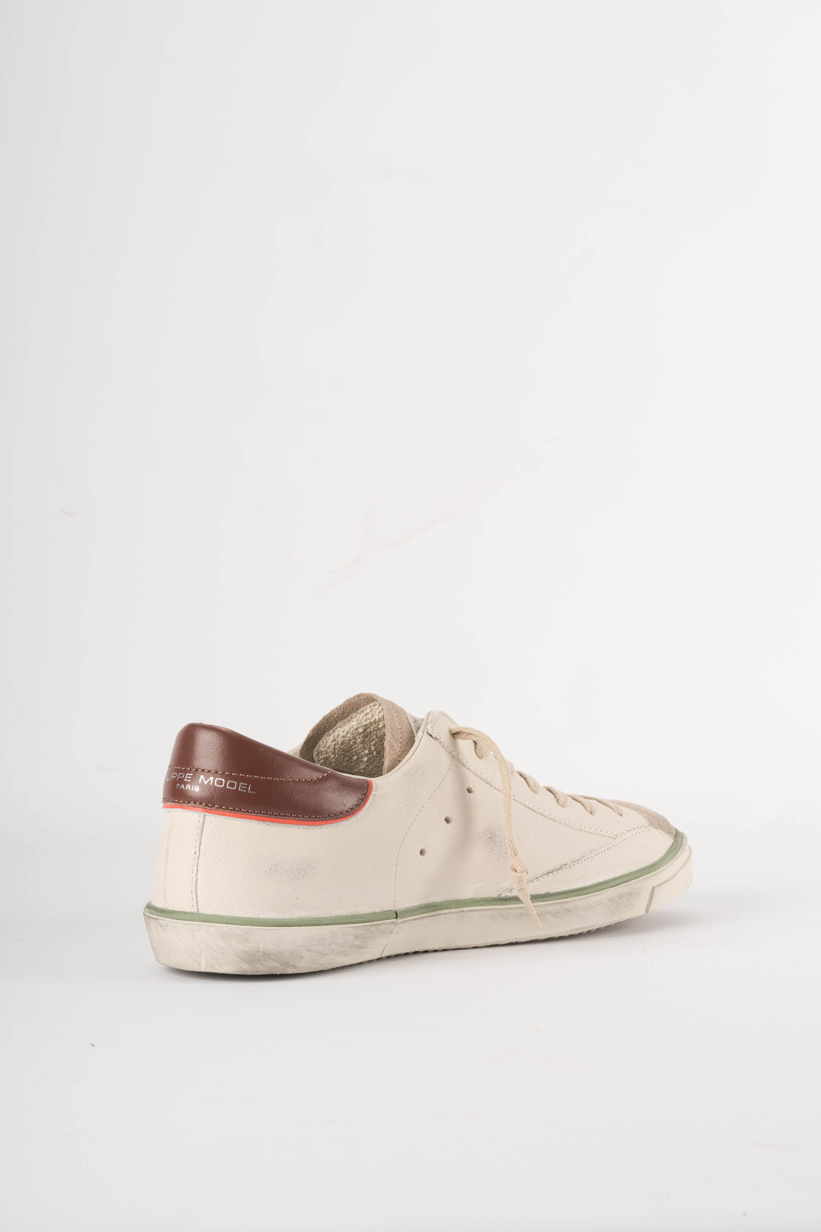  Image du produit PHILIPPE MODEL PARIS BASKET BASSE BLANC ET ORANGE PRLU-VVB3 - 5