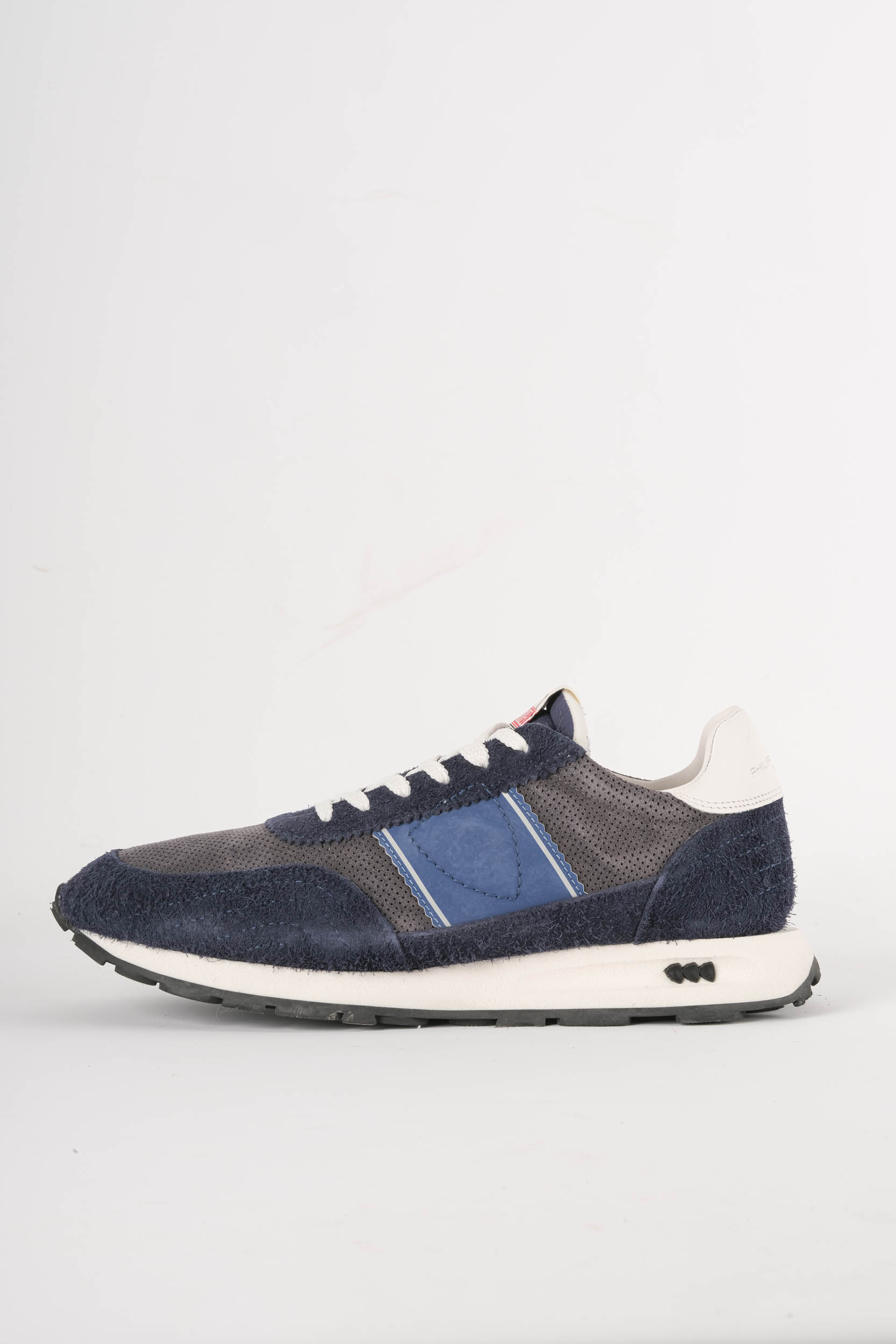  Image du produit PHILIPPE MODEL PARIS BASKET VINTAGE BLEU ET GRIS EN DAIM TILU-DV01 - 2