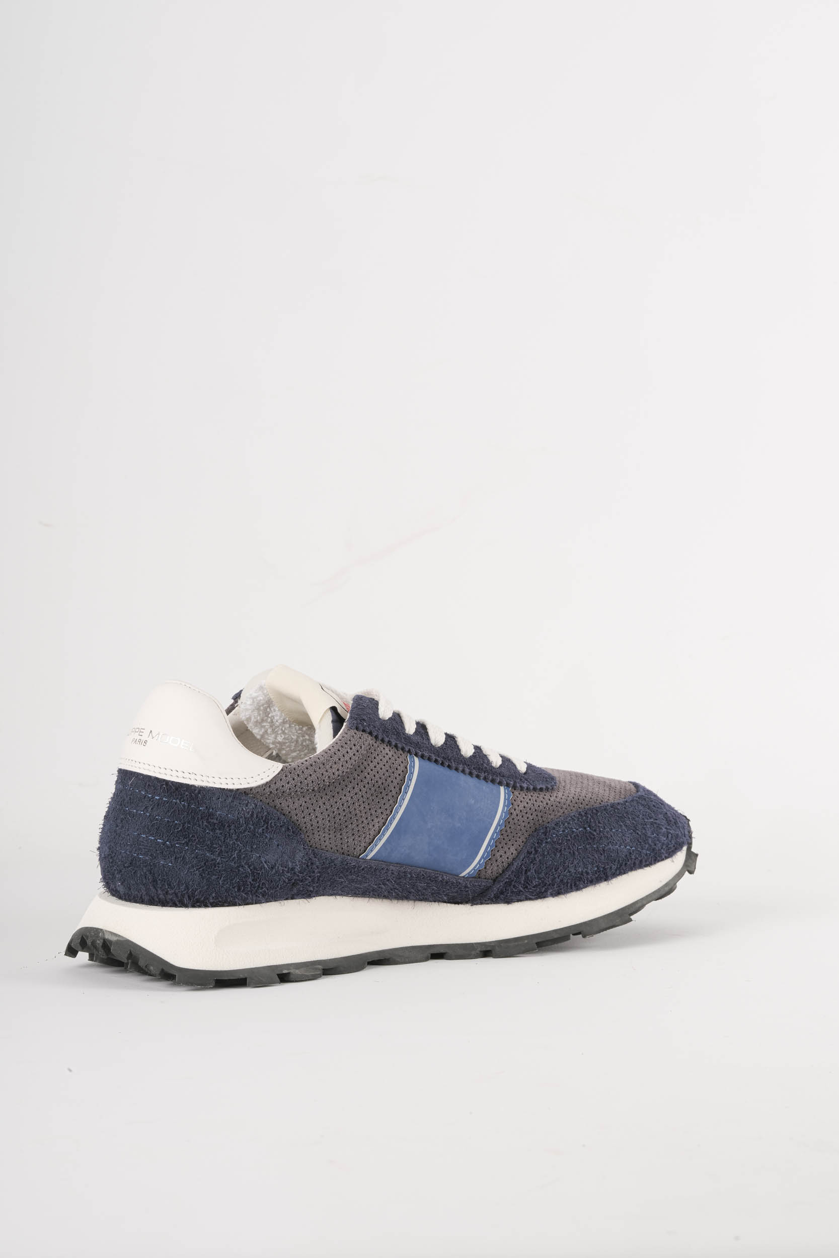  Image du produit PHILIPPE MODEL PARIS BASKET VINTAGE BLEU ET GRIS EN DAIM TILU-DV01 - 5