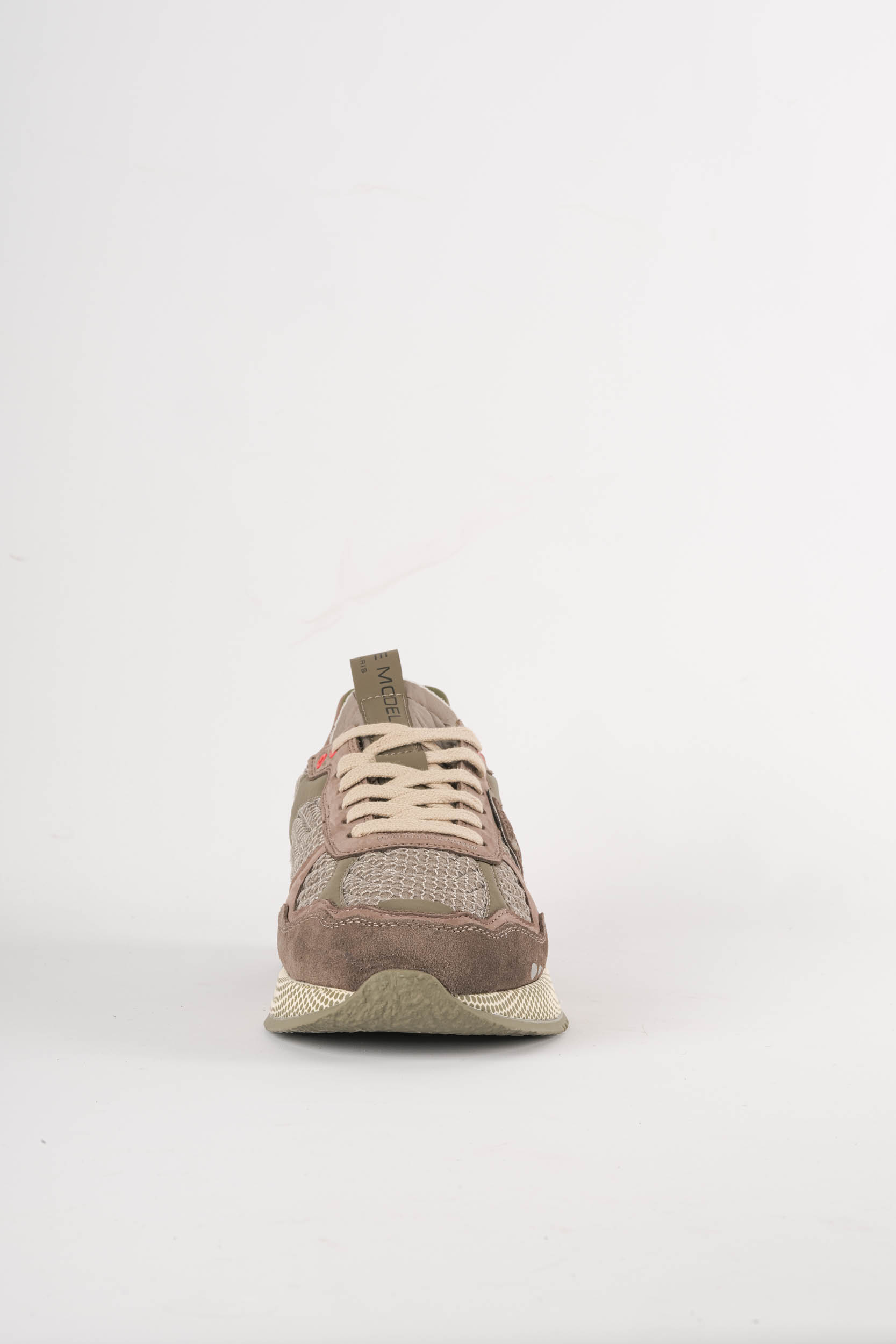  Image du produit BASKETS PHILIPPE MODEL OLYMPIQUE RUNNING MARON/GRIS OYLU-NR03 - 3