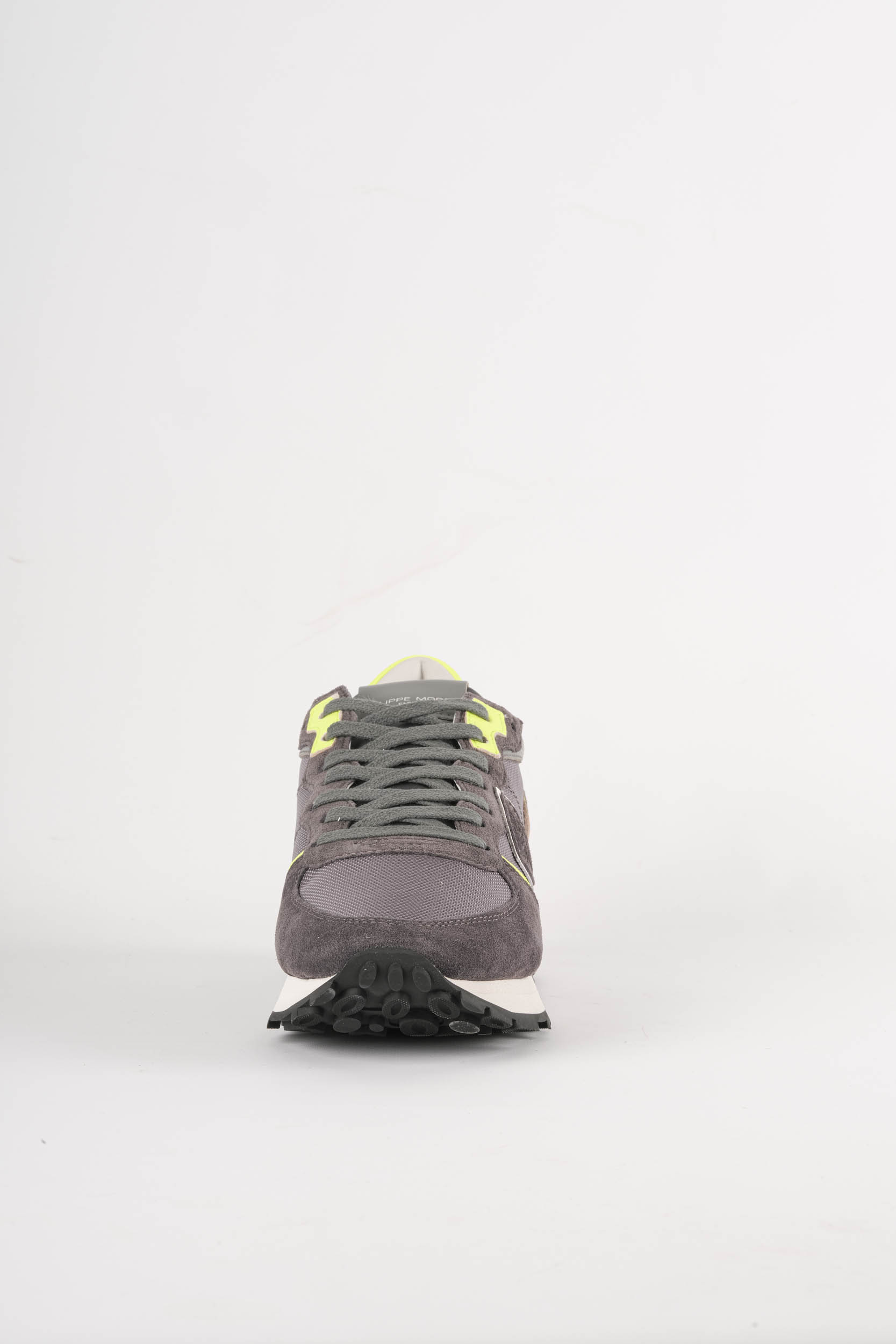 Image du produit PHILIPPE MODEL PARIS BASKET GRIS LISERET JAUNE FLUO TKLU-WR01 - 3