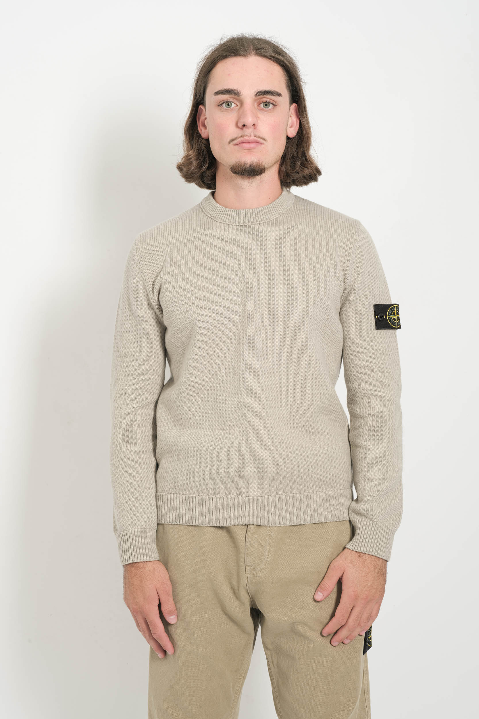  Image du produit PULL STONE ISLAND COTON GRIS 5100049-V0061 - 2