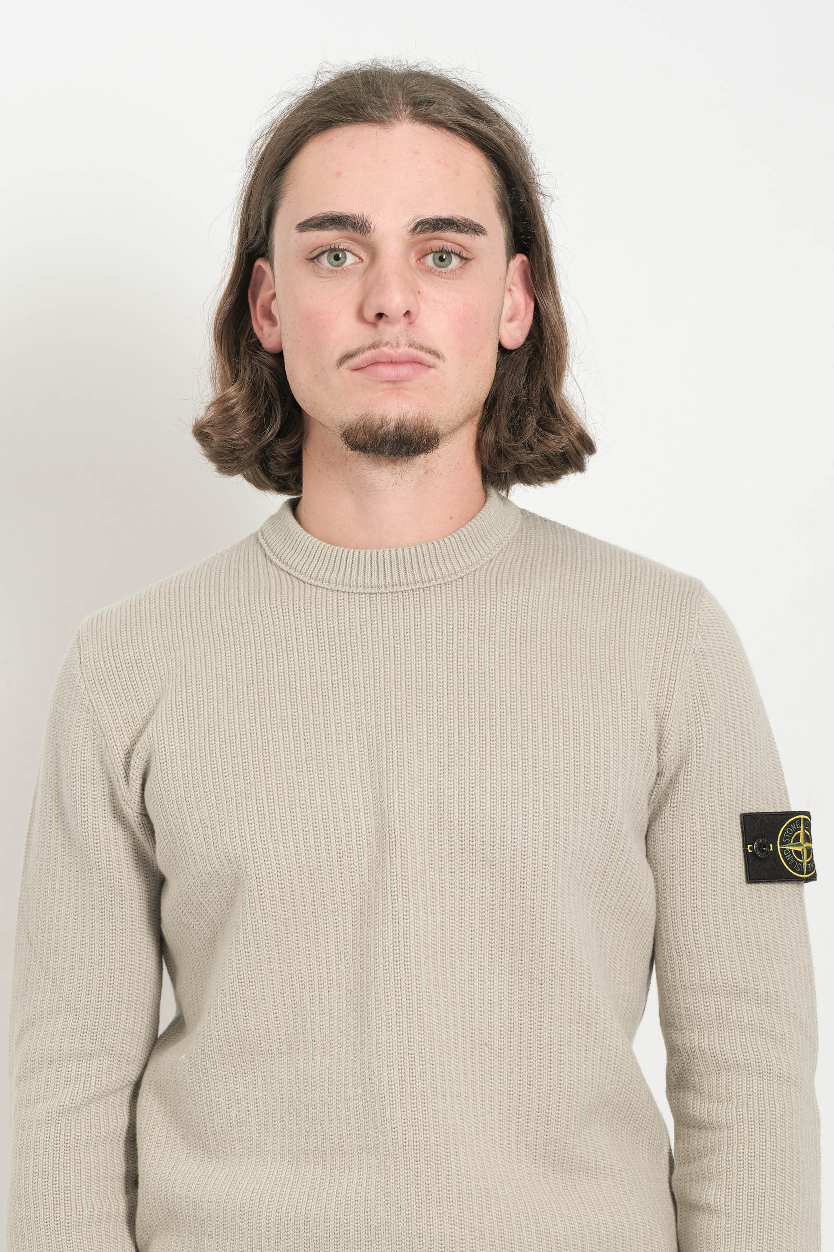 PULL STONE ISLAND COTON GRIS 5100049-V0061