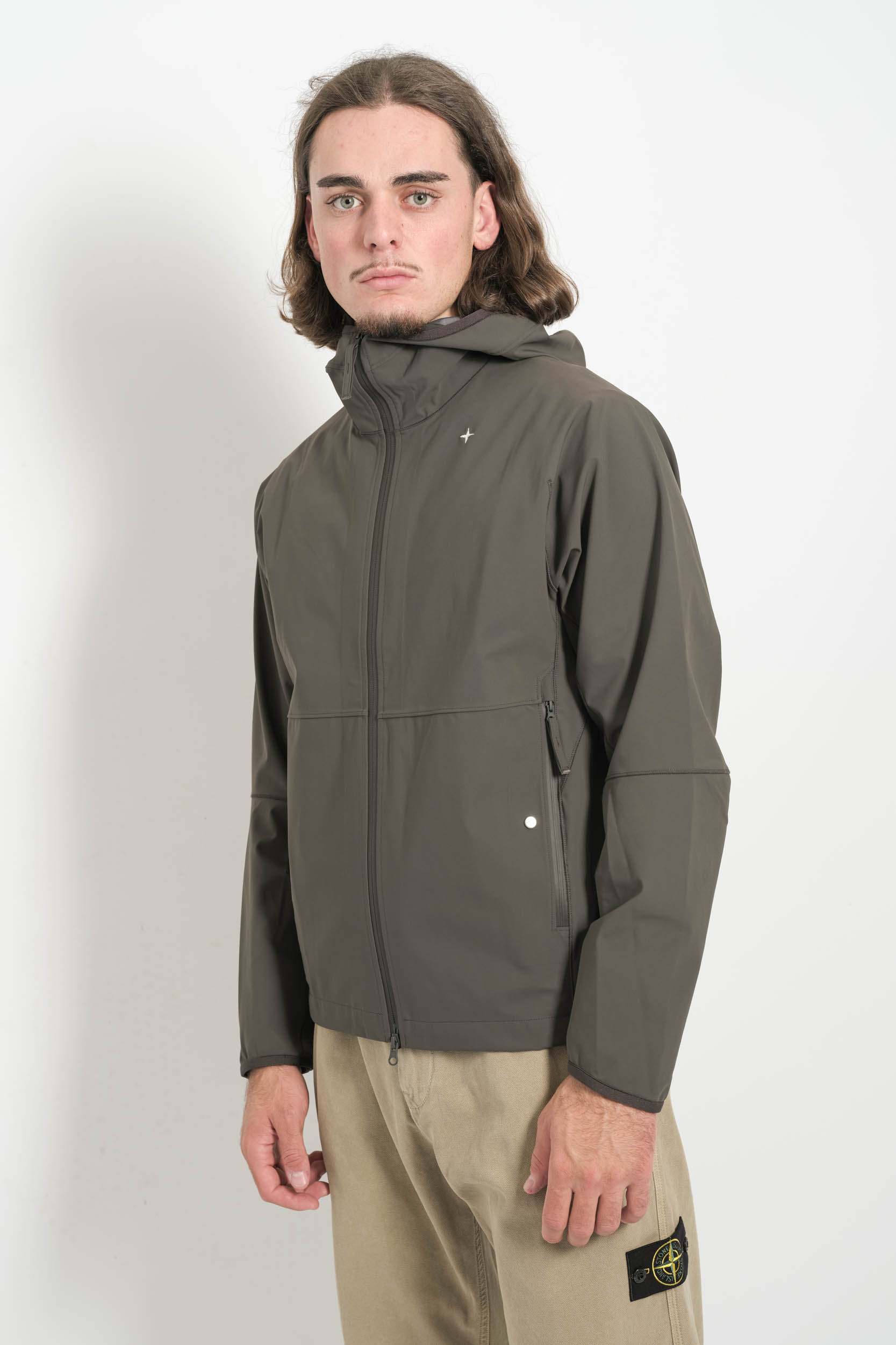 VESTE STONE ISLAND STELINA EN NYLON ANTHRACITE