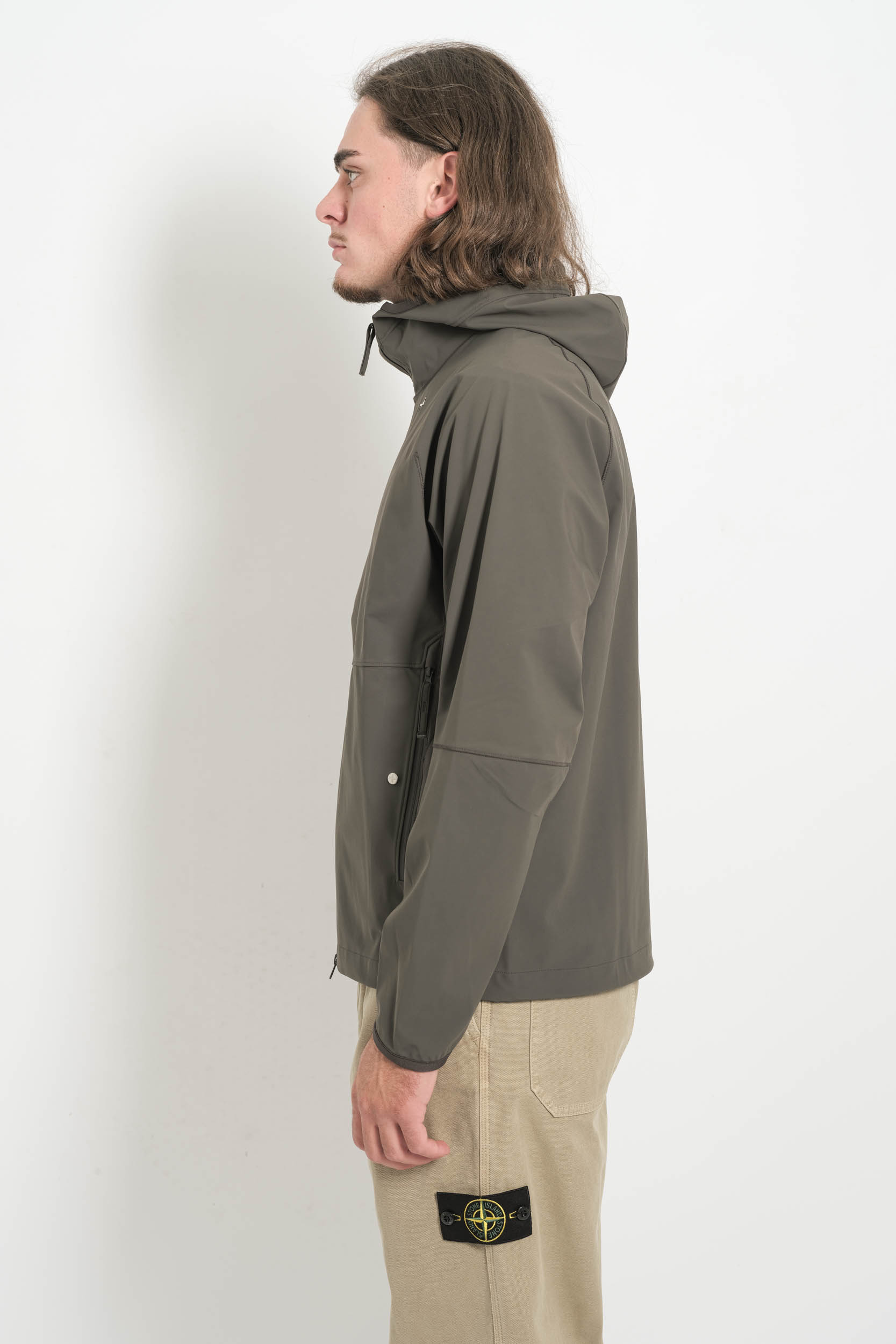 VESTE STONE ISLAND STELINA EN NYLON ANTHRACITE