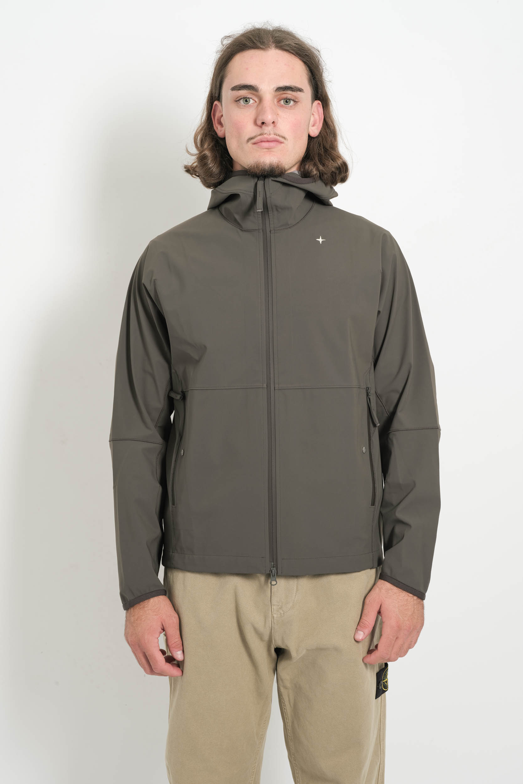 VESTE STONE ISLAND STELINA EN NYLON ANTHRACITE