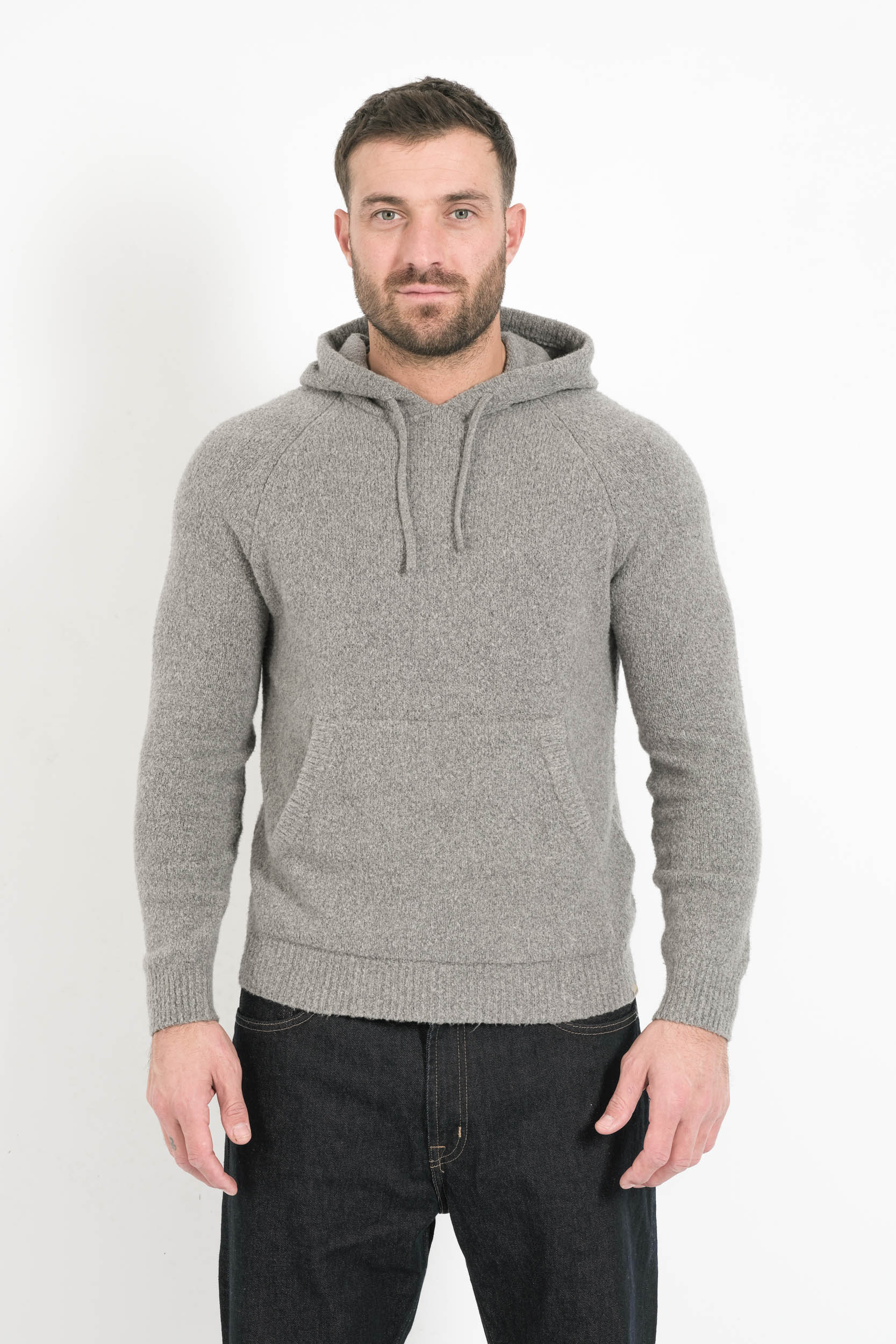  Image du produit PULL A CAPUCHE COTTON WOOLRICH GRIS WOKN2032-185 - 4