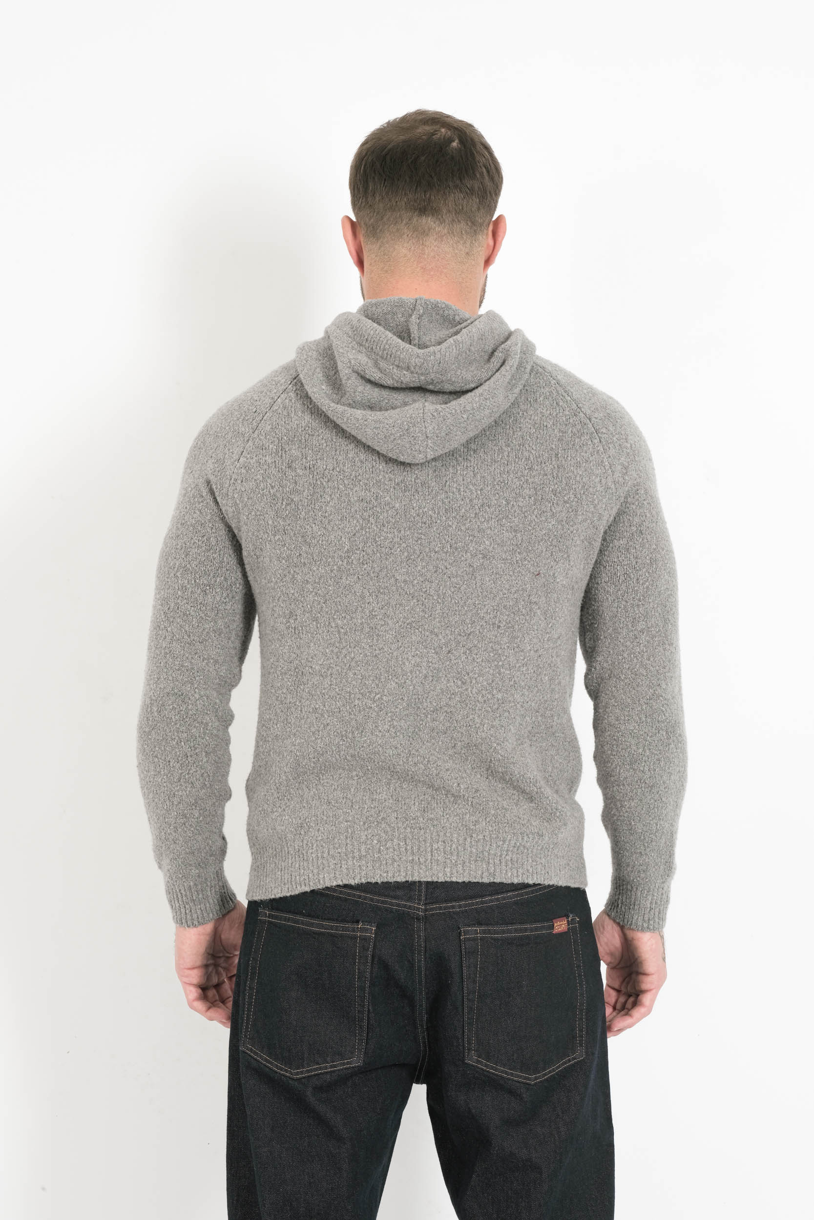  Image du produit PULL A CAPUCHE COTTON WOOLRICH GRIS WOKN2032-185 - 7