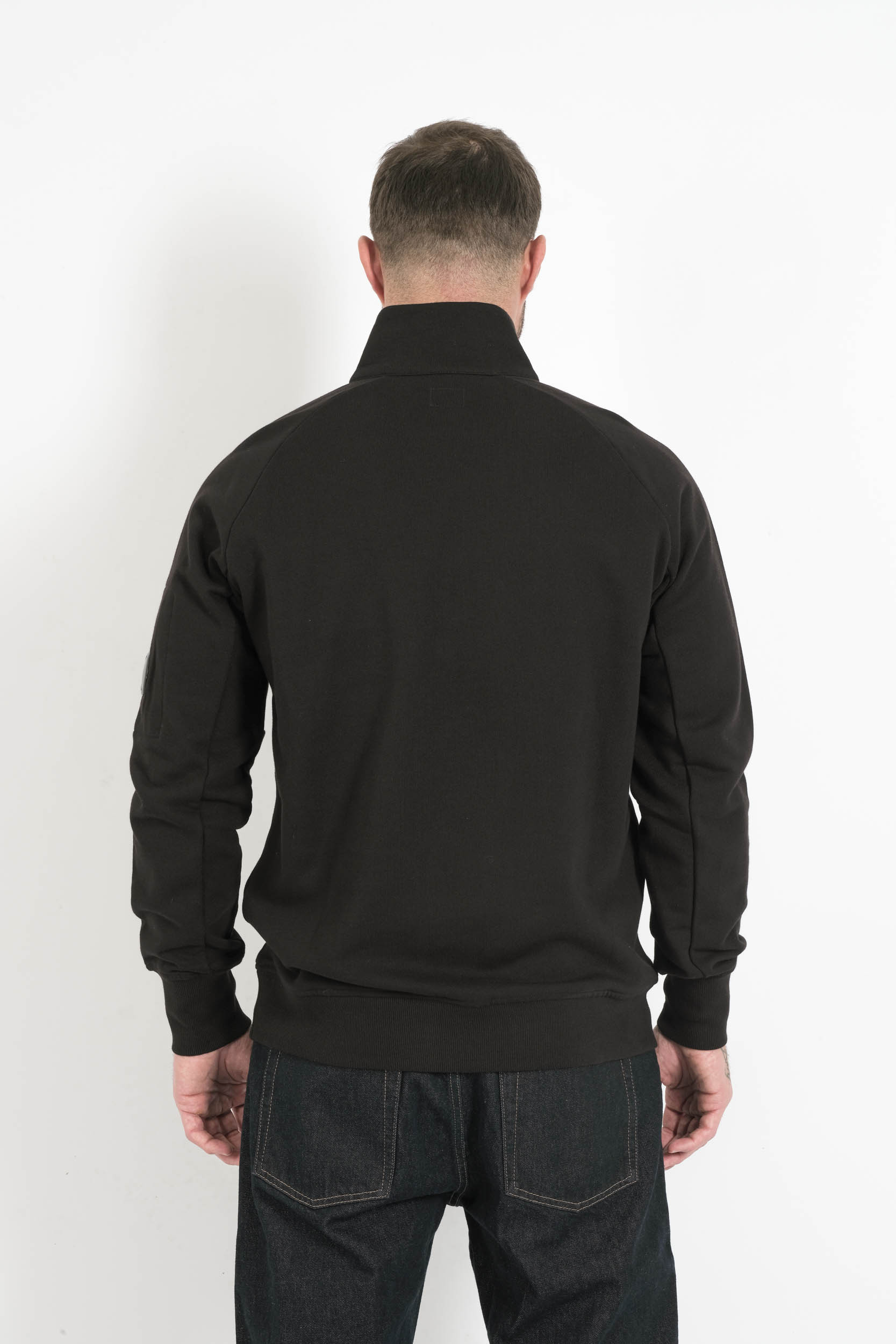  Image du produit SWEAT COL ROND DEMI ZIP CP COMPANY NOIR S153A-999 - 7