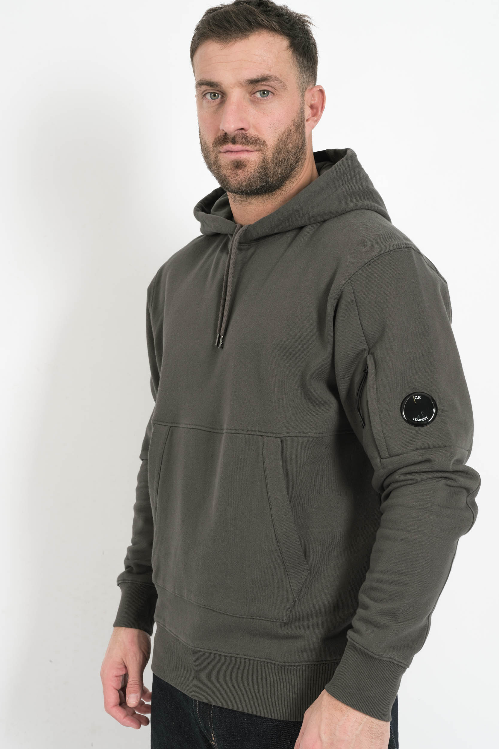  Image du produit SWEAT A CAPUCHE CP COMPANY GRIS PLOMB S714A-978 - 2