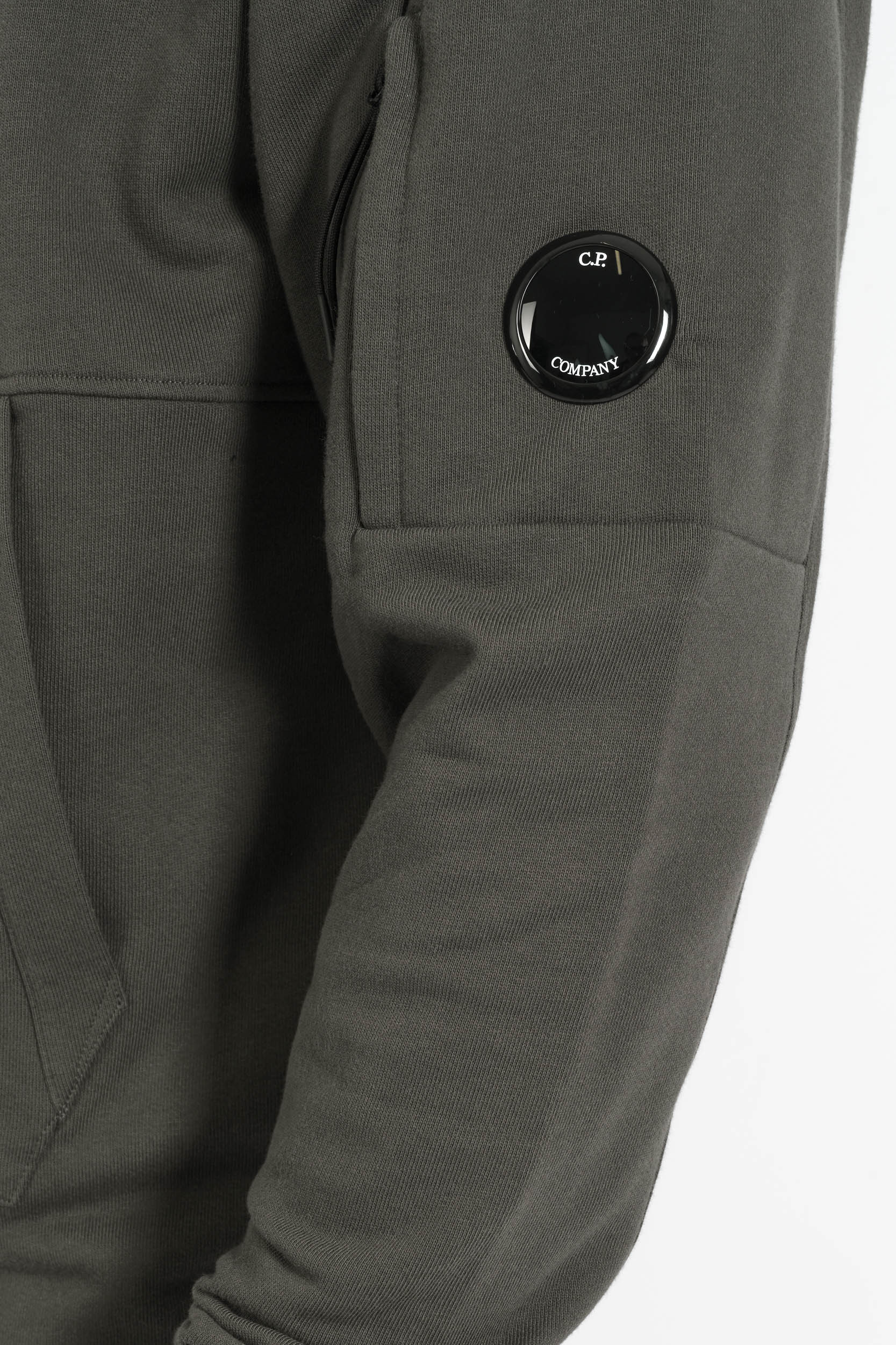 SWEAT A CAPUCHE CP COMPANY GRIS PLOMB S714A-978