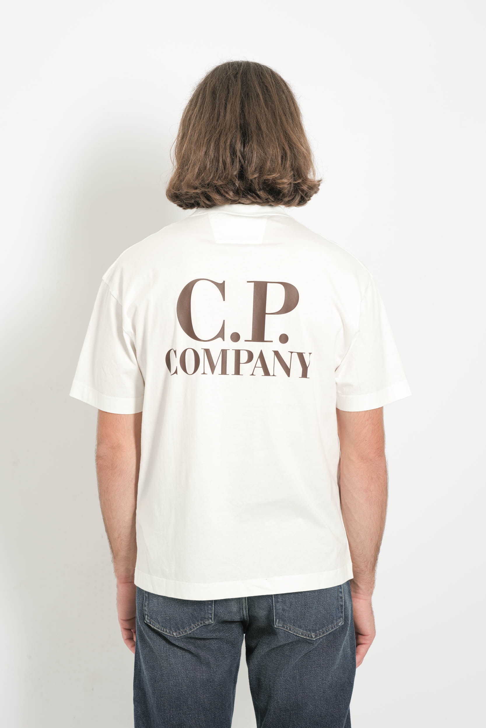 TEE-SHIRT CP COMPANY BLANC S103A-103