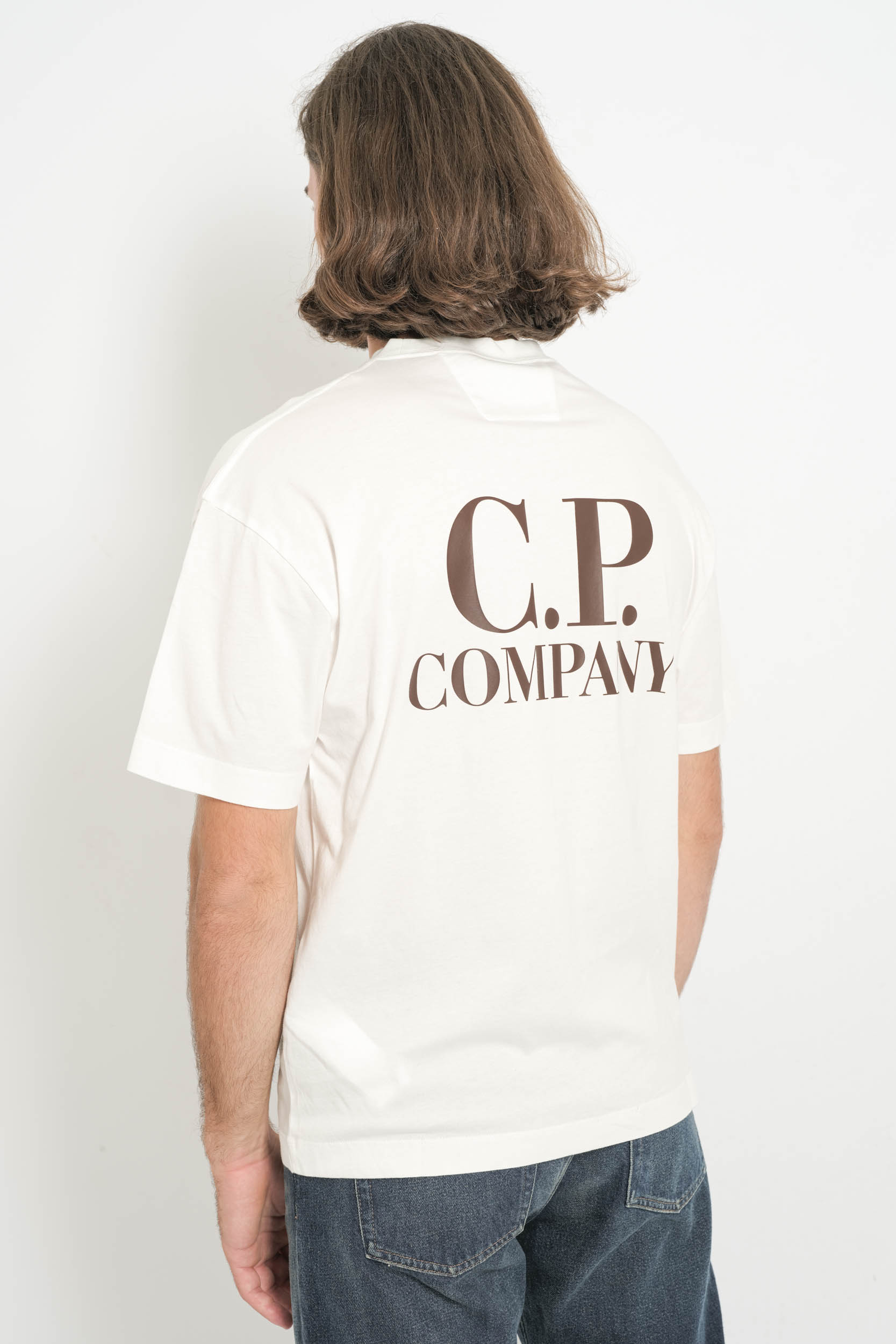 TEE-SHIRT CP COMPANY BLANC S103A-103