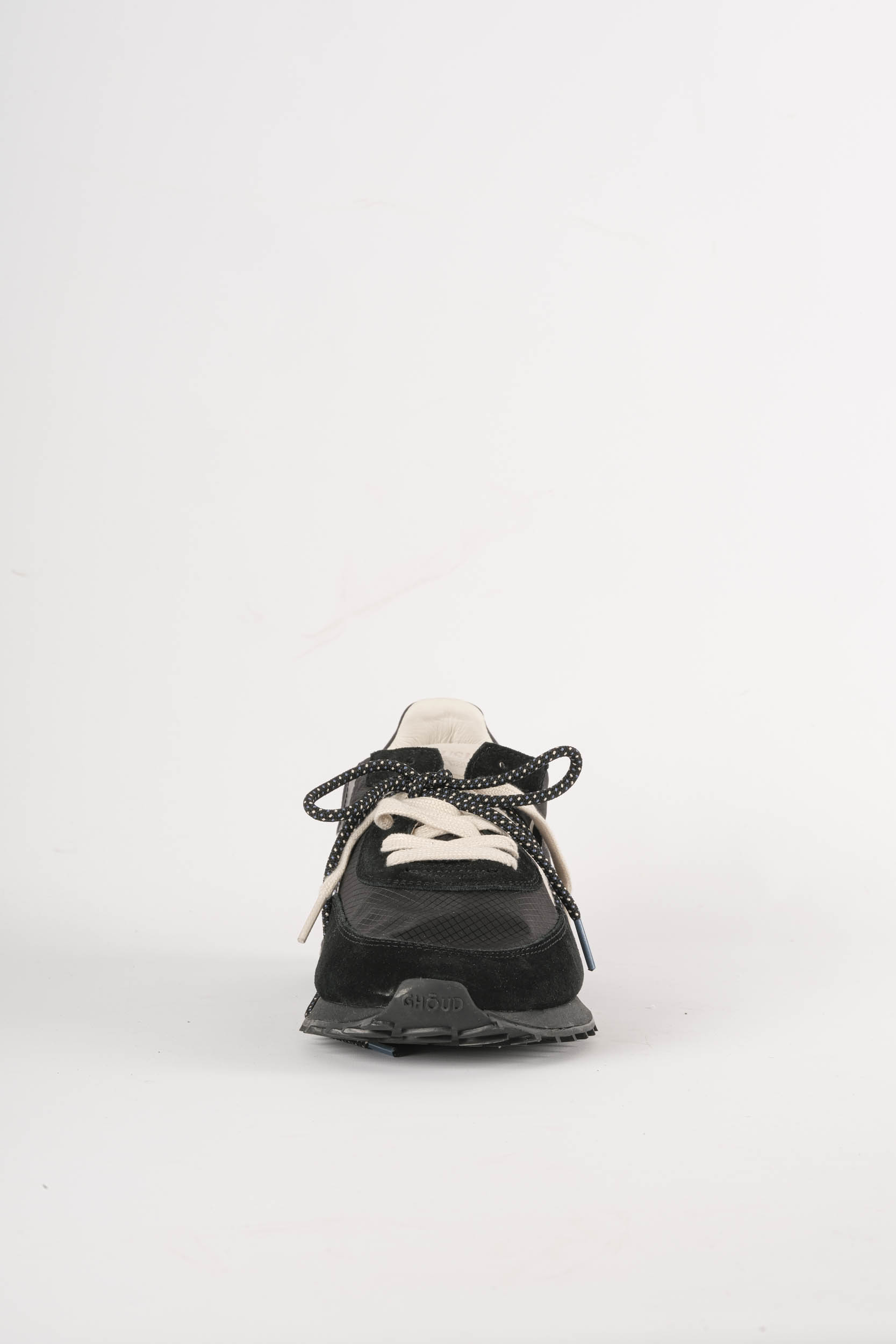 GHOUDBASKET NOIR DOUBLE LACETS ROLM-RS02