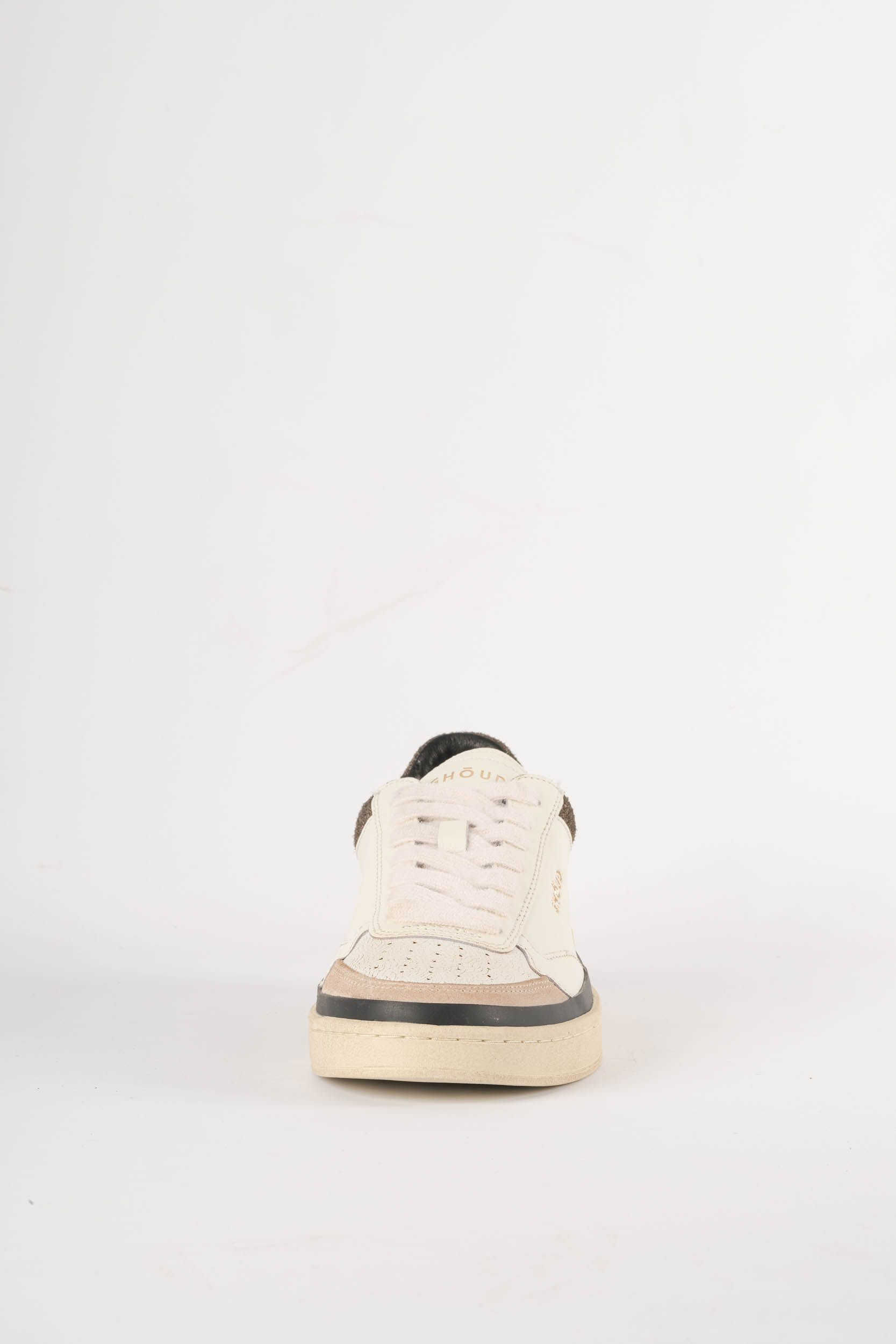 GHOUD BASKET BASSE BLANC/LISERET NOIR PBLM-AR01