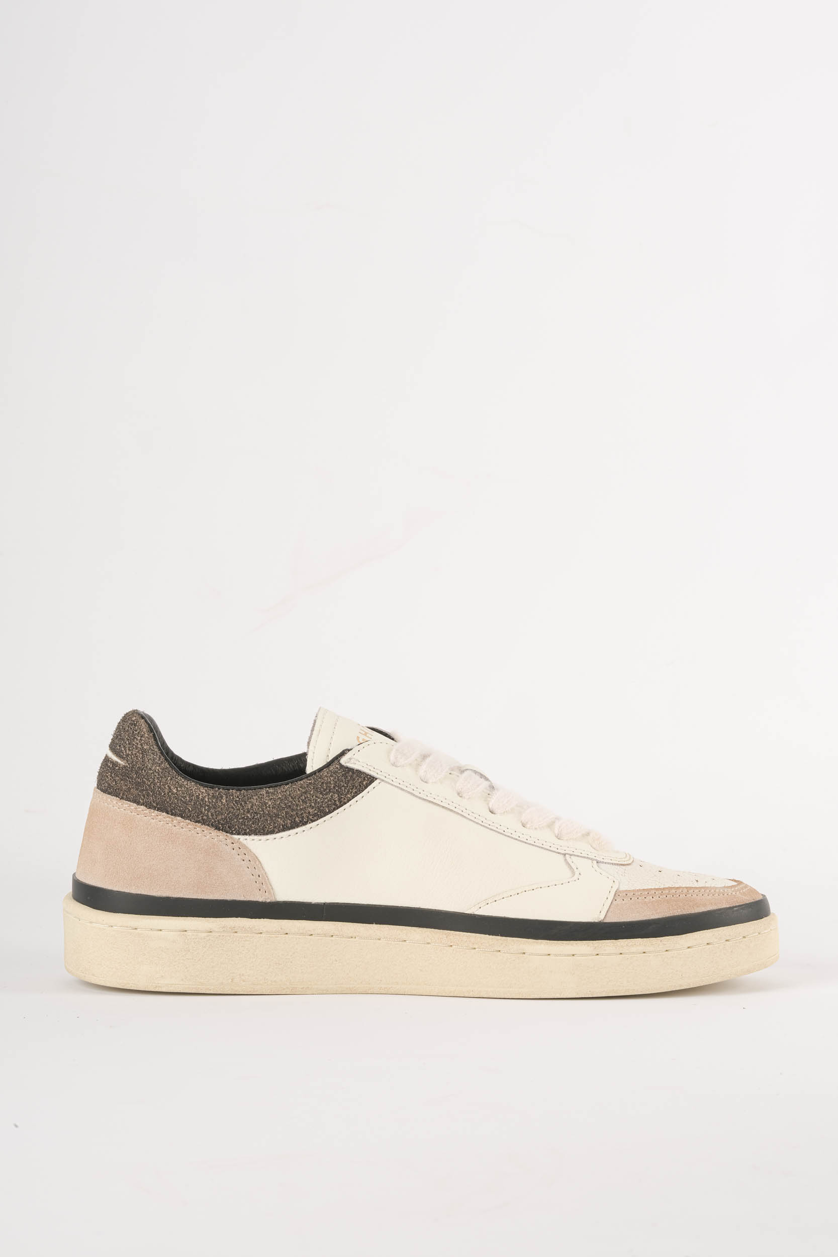 GHOUD BASKET BASSE BLANC/LISERET NOIR PBLM-AR01