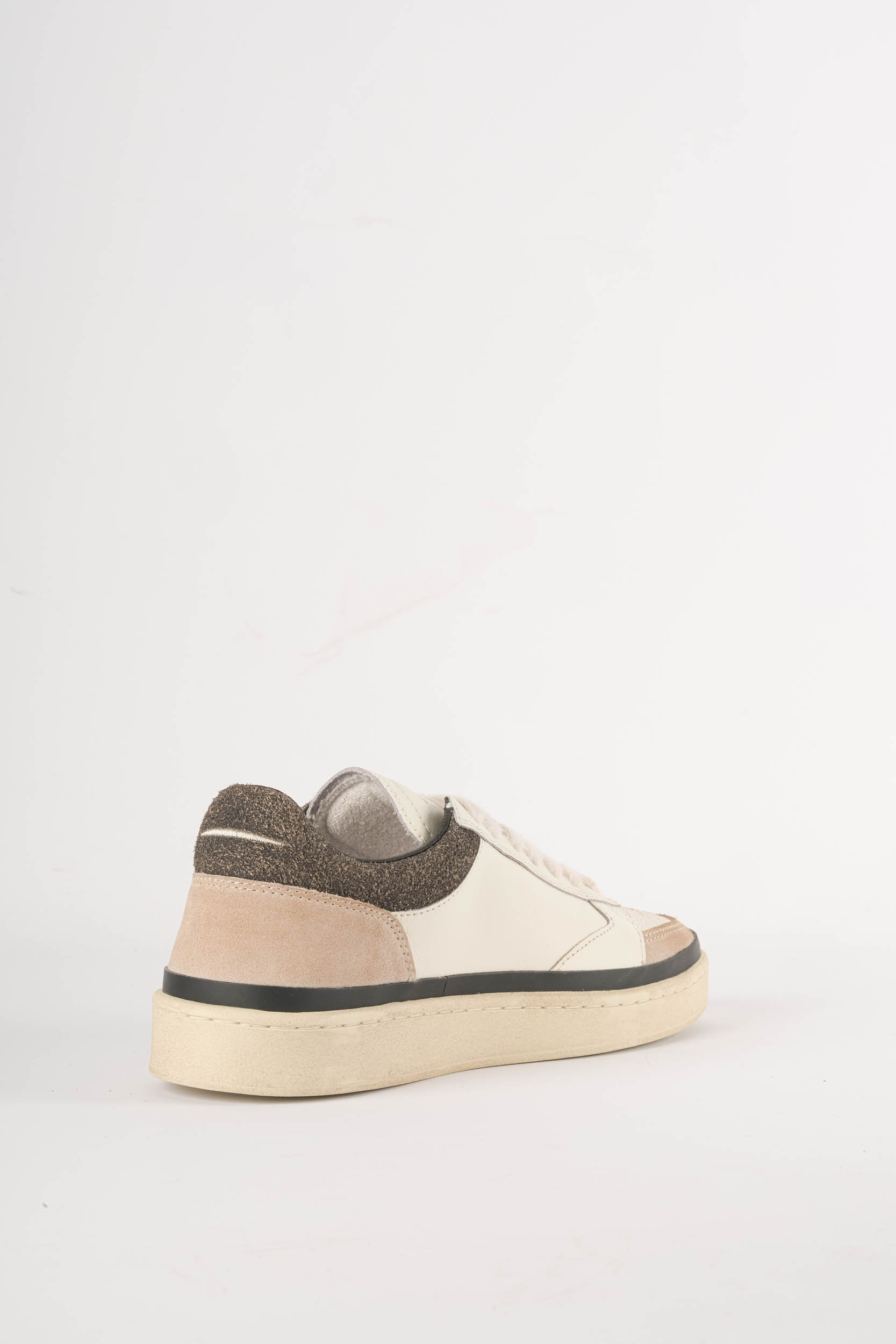 GHOUD BASKET BASSE BLANC/LISERET NOIR PBLM-AR01