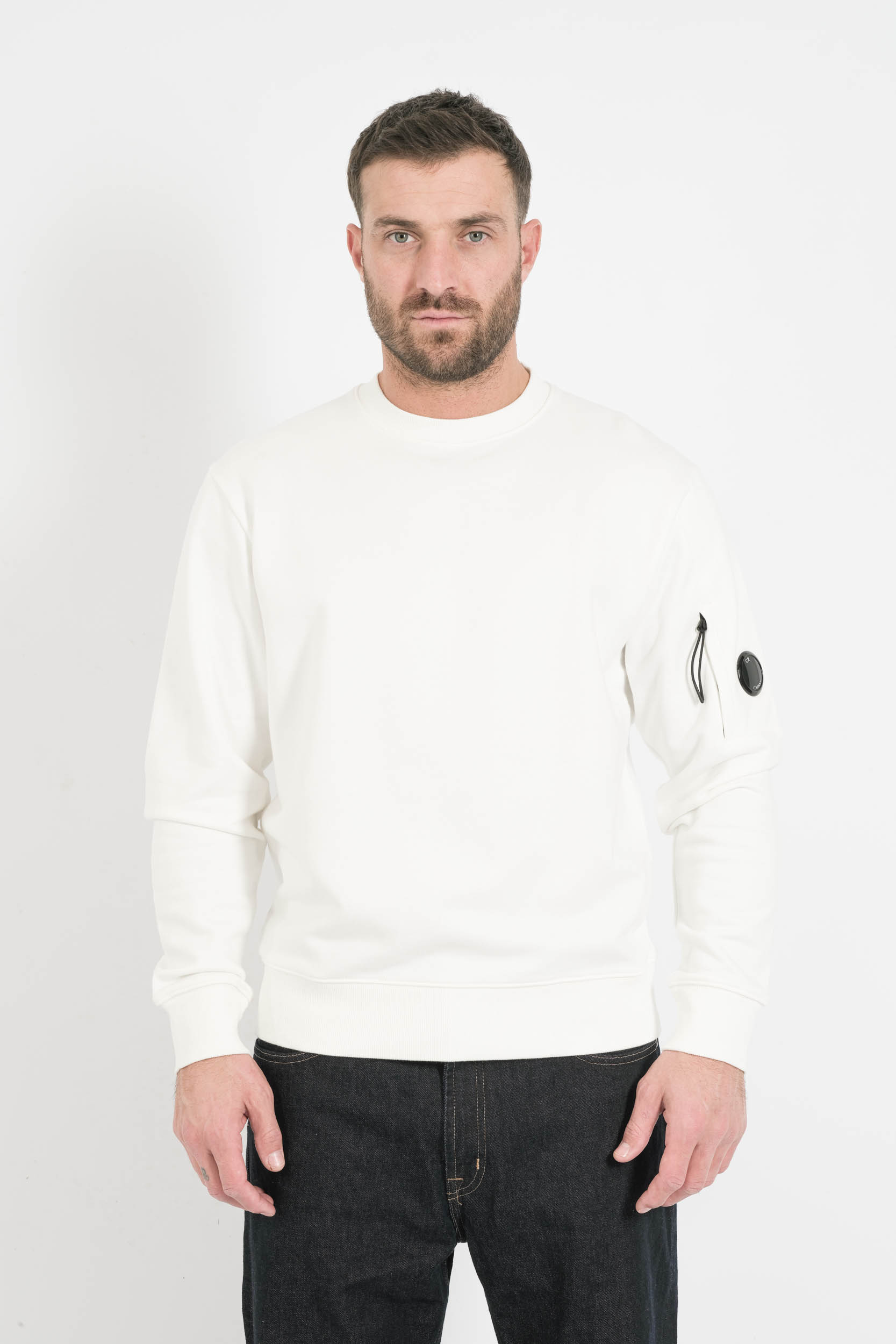  Image du produit SWEAT COL ROND CP COMPANY BLANC S713A-103 - 4