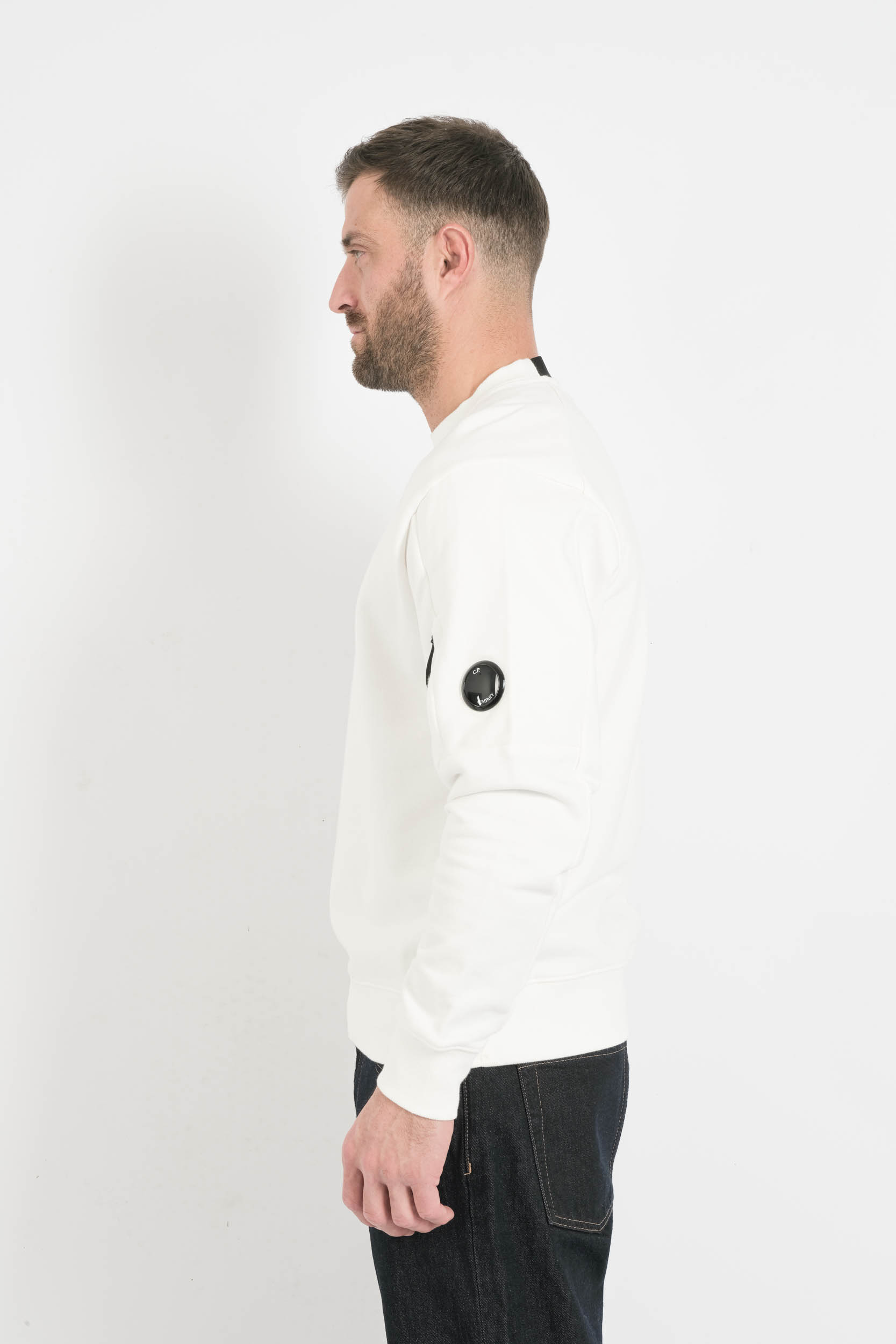  Image du produit SWEAT COL ROND CP COMPANY BLANC S713A-103 - 6