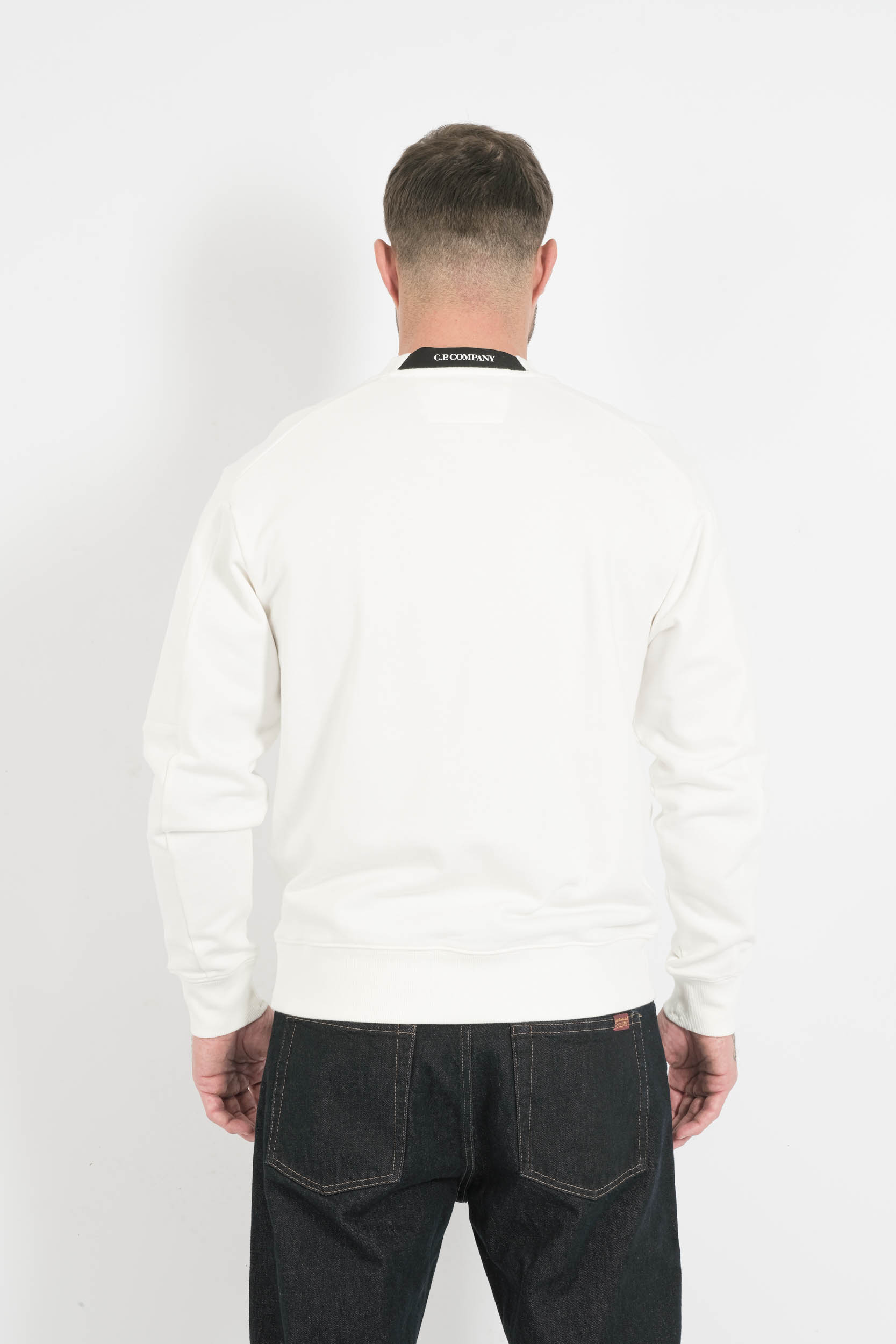  Image du produit SWEAT COL ROND CP COMPANY BLANC S713A-103 - 7