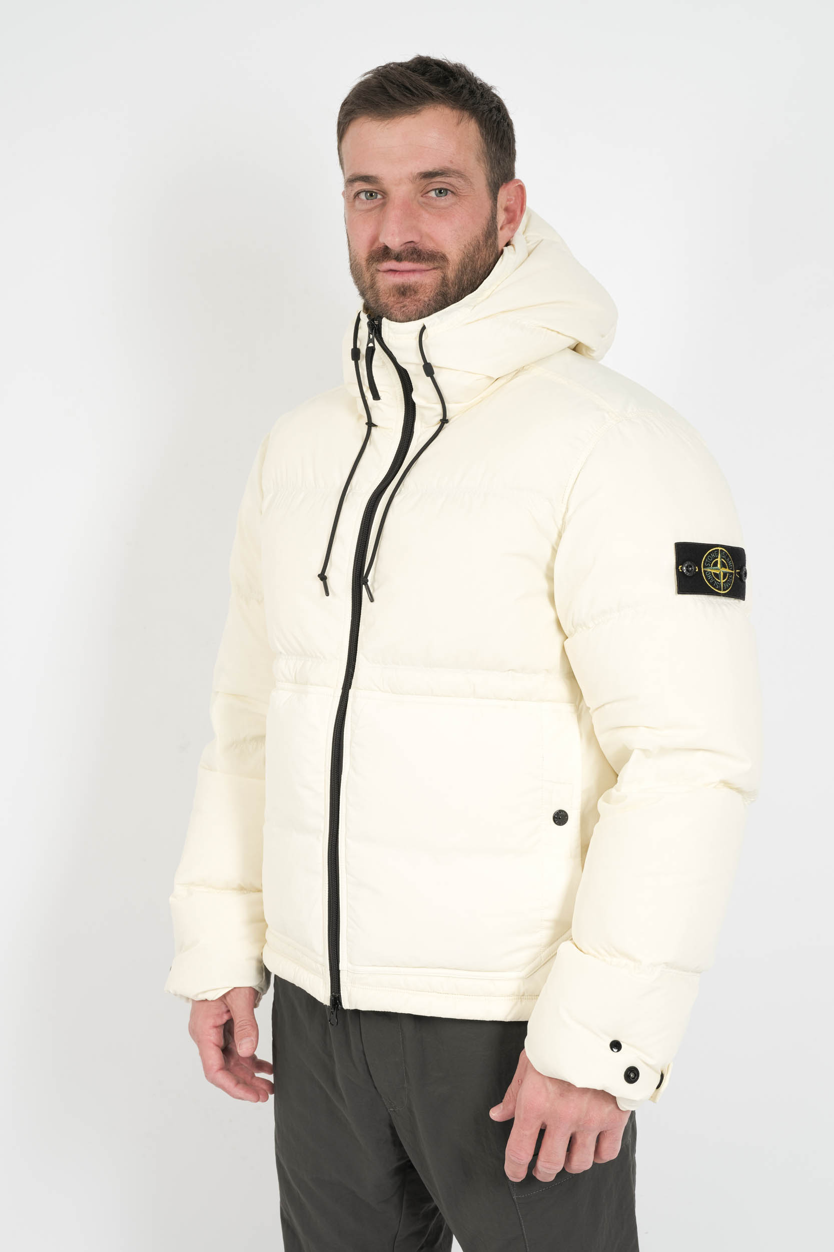 DOUDOUNE STONE ISLAND CREME 4100019-V0093