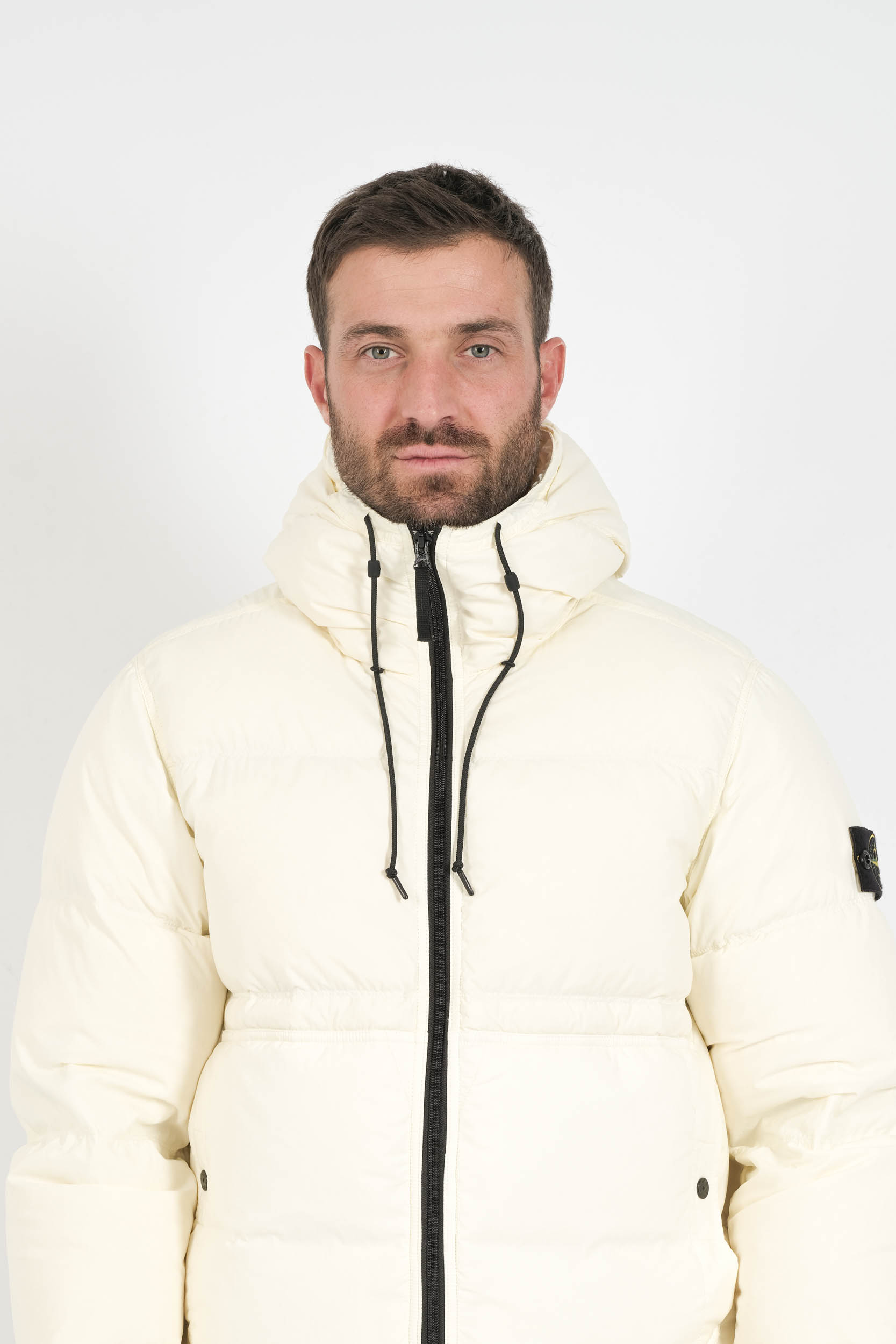 DOUDOUNE STONE ISLAND CREME 4100019-V0093