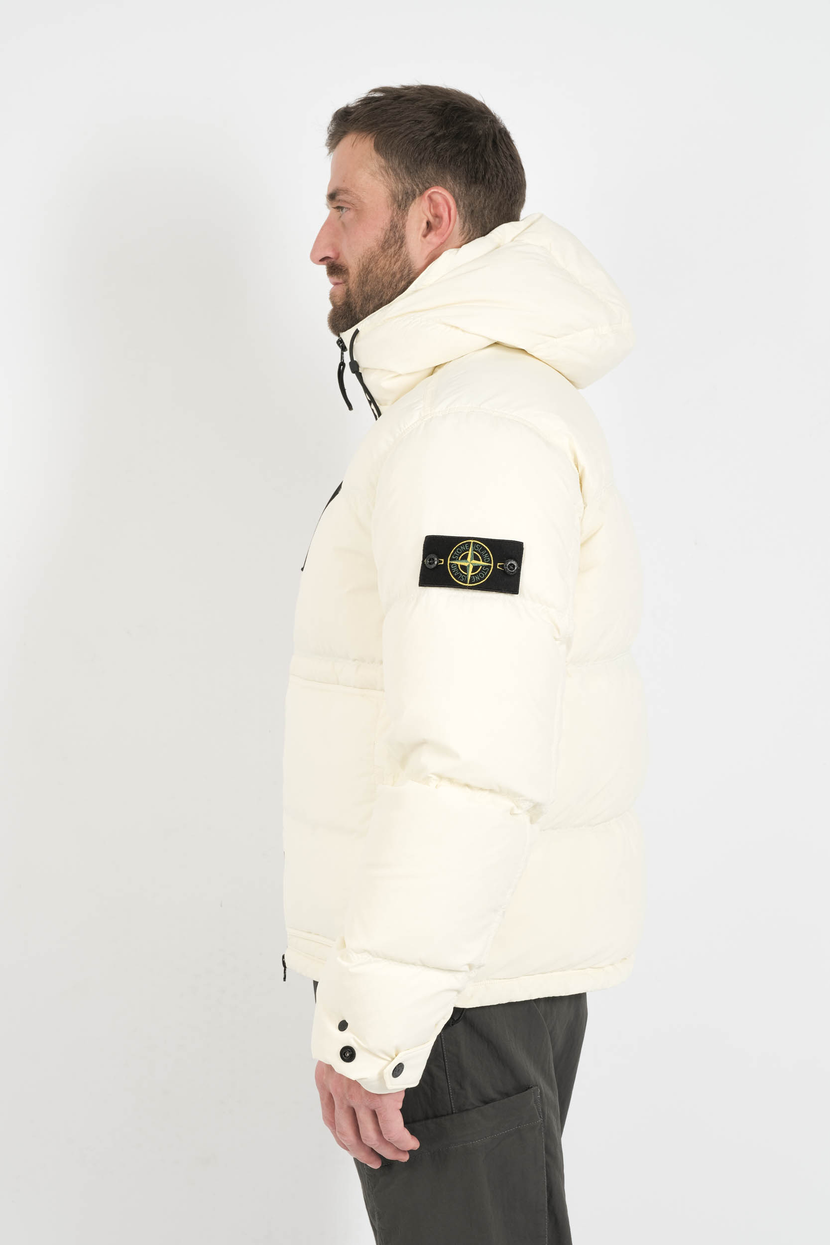 DOUDOUNE STONE ISLAND CREME 4100019-V0093