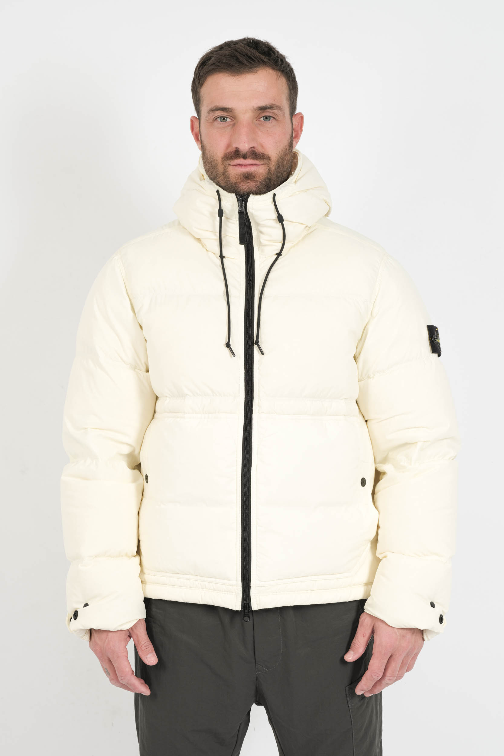 DOUDOUNE STONE ISLAND CREME 4100019-V0093