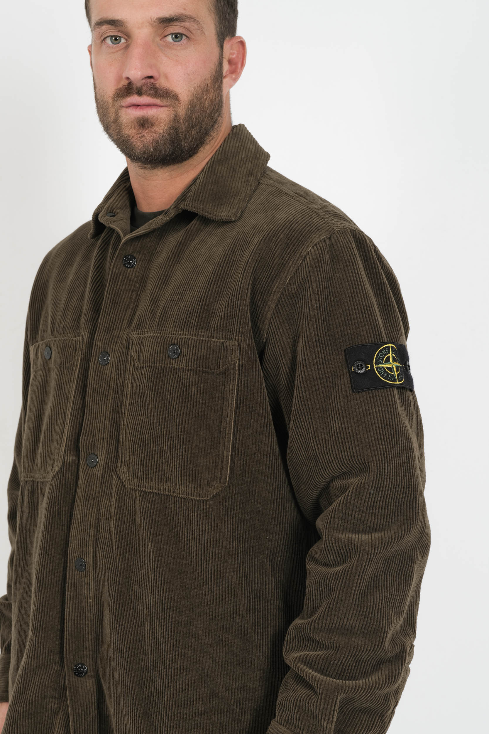  Image du produit SUR-CHEMISE STONE ISLAND VELOUR KAKI 1200012-V0054 - 2