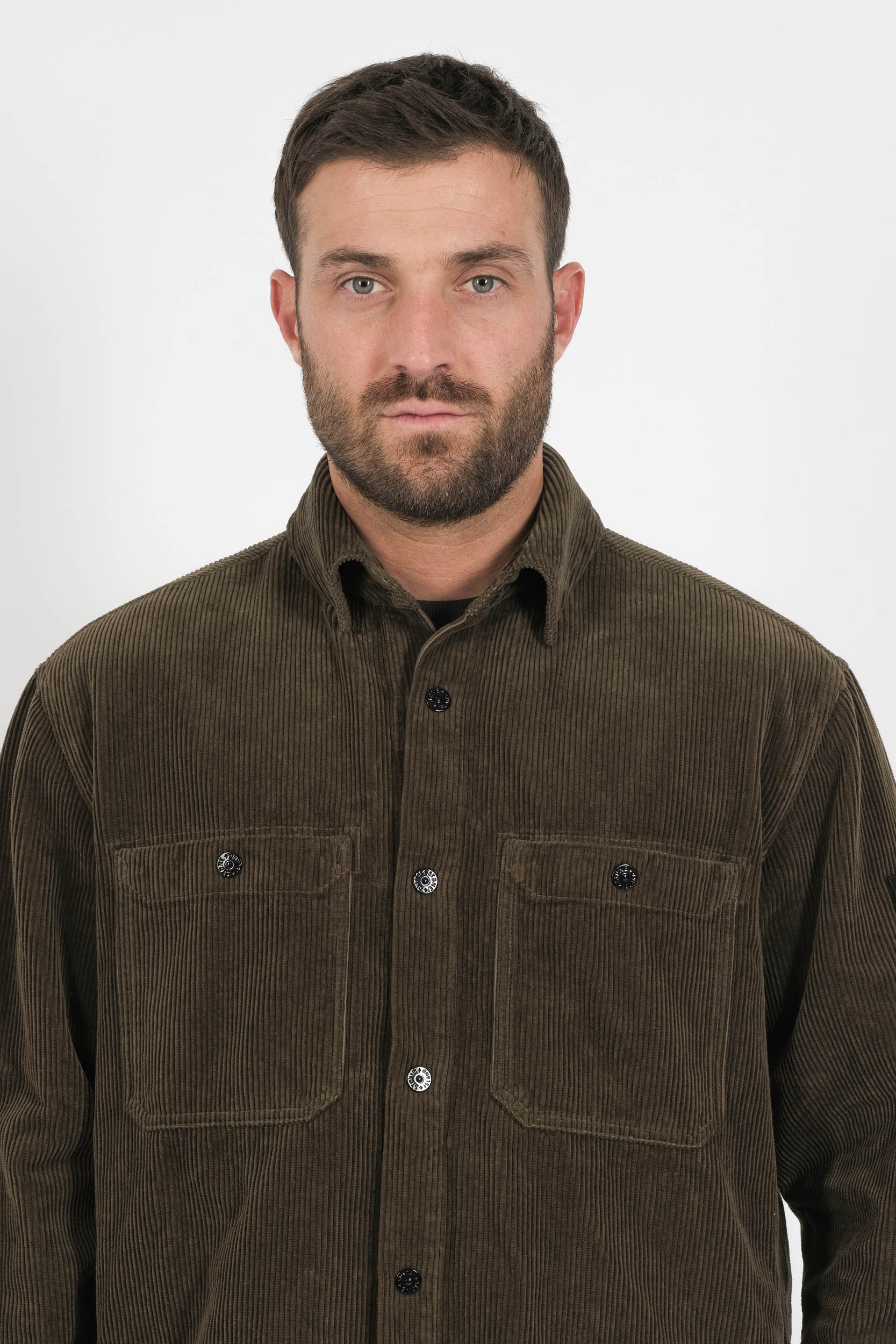  Image du produit SUR-CHEMISE STONE ISLAND VELOUR KAKI 1200012-V0054 - 5