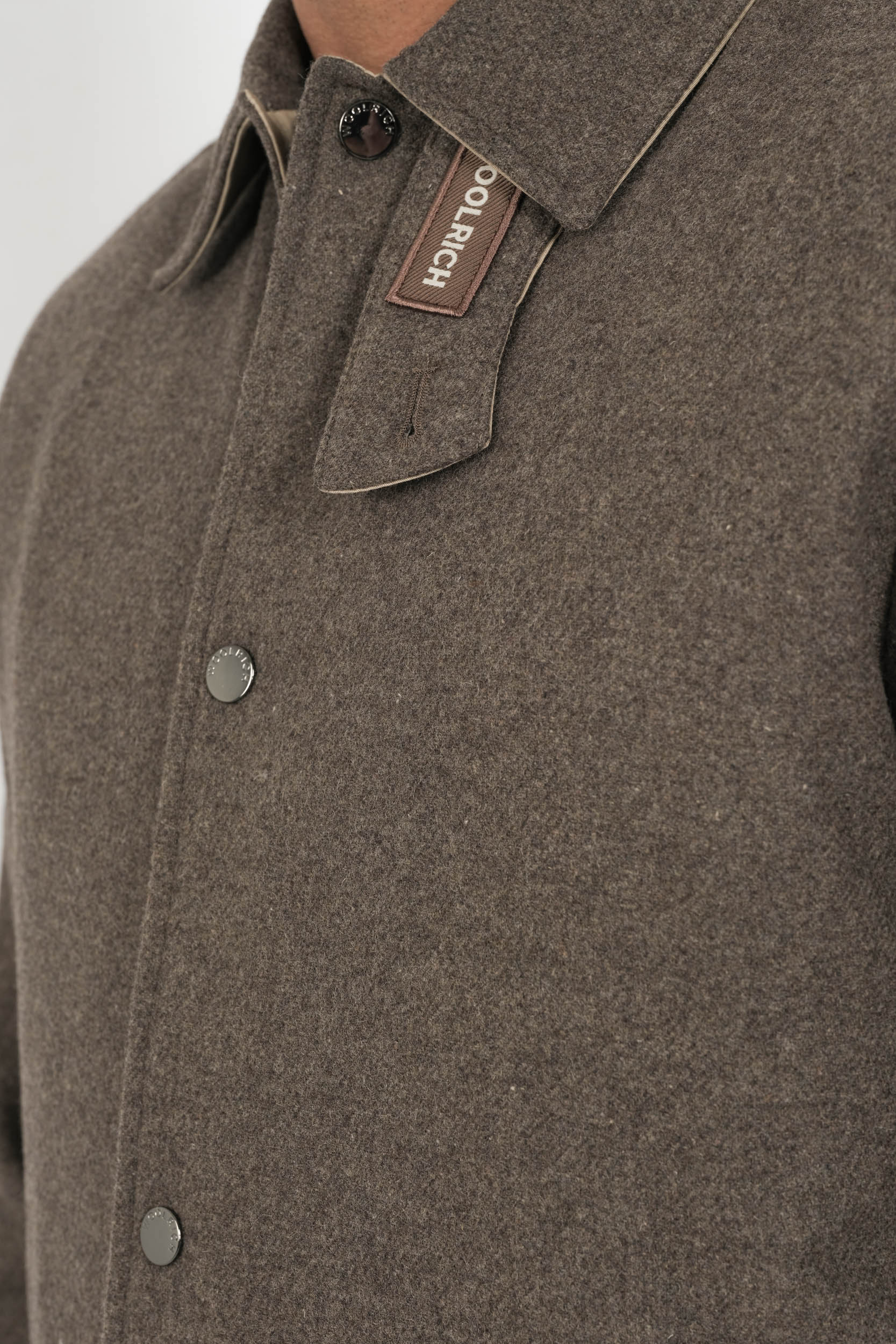 SUR-CHEMISE WOOLRICH MATELASEE BEIGE CHINE WOS2019-7425