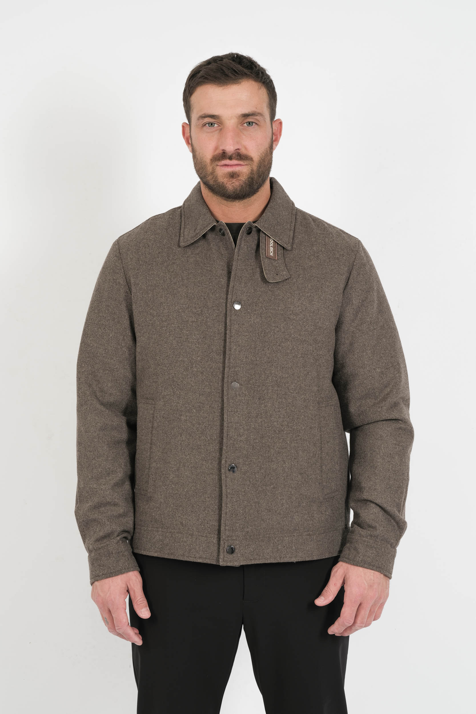 SUR-CHEMISE WOOLRICH MATELASEE BEIGE CHINE WOS2019-7425