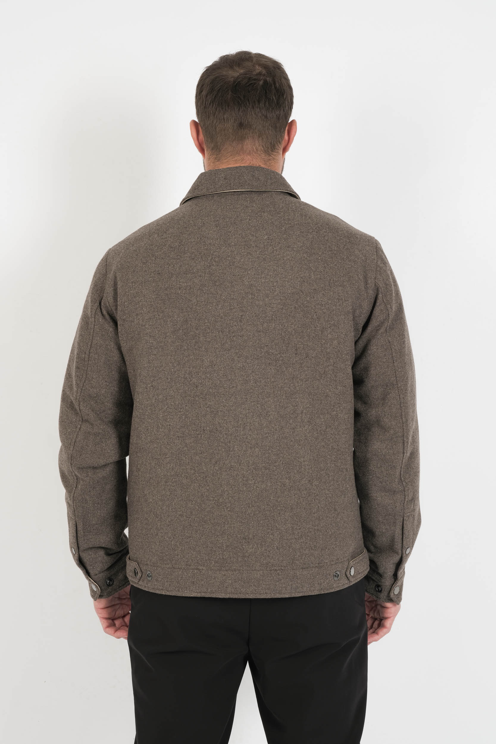 SUR-CHEMISE WOOLRICH MATELASEE BEIGE CHINE WOS2019-7425