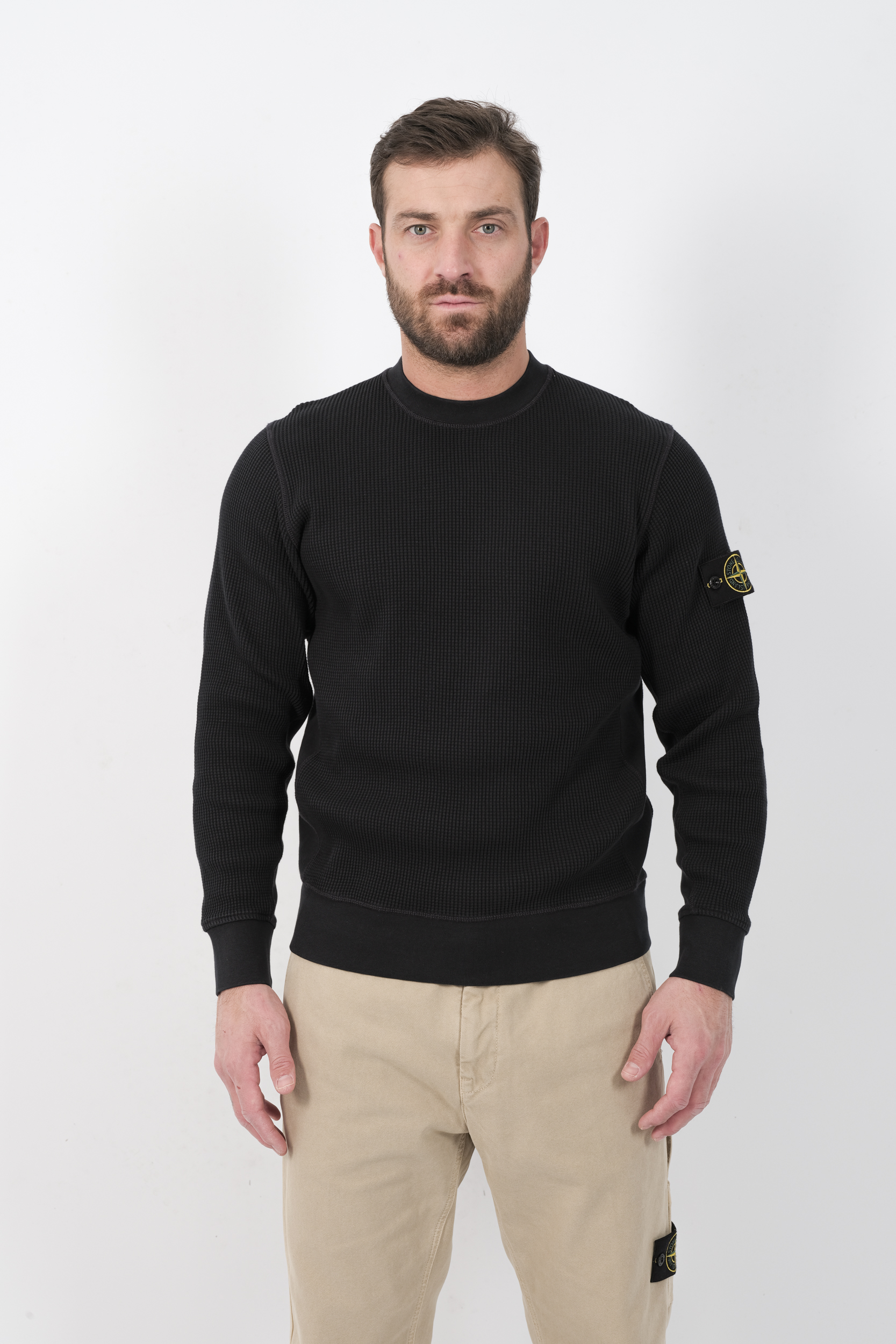 PULL STONE ISLAND NOIR 6100011-V0029