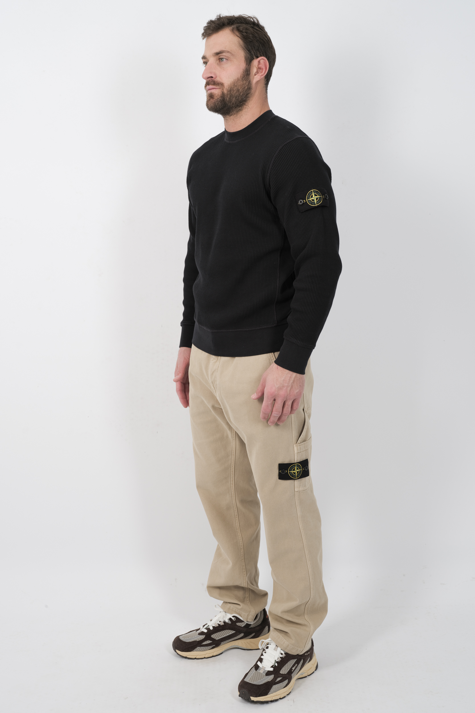 PULL STONE ISLAND NOIR 6100011-V0029