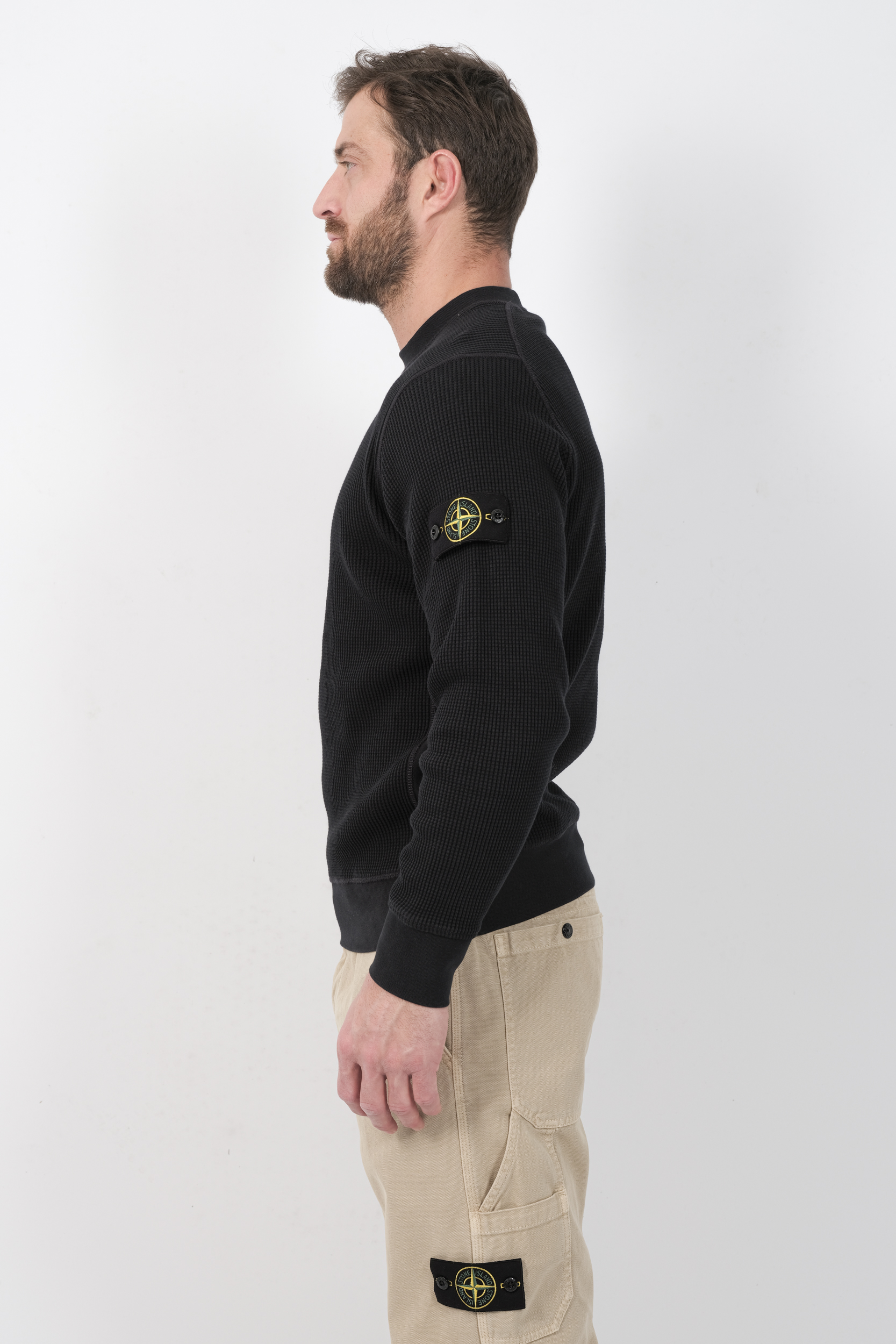 PULL STONE ISLAND NOIR 6100011-V0029