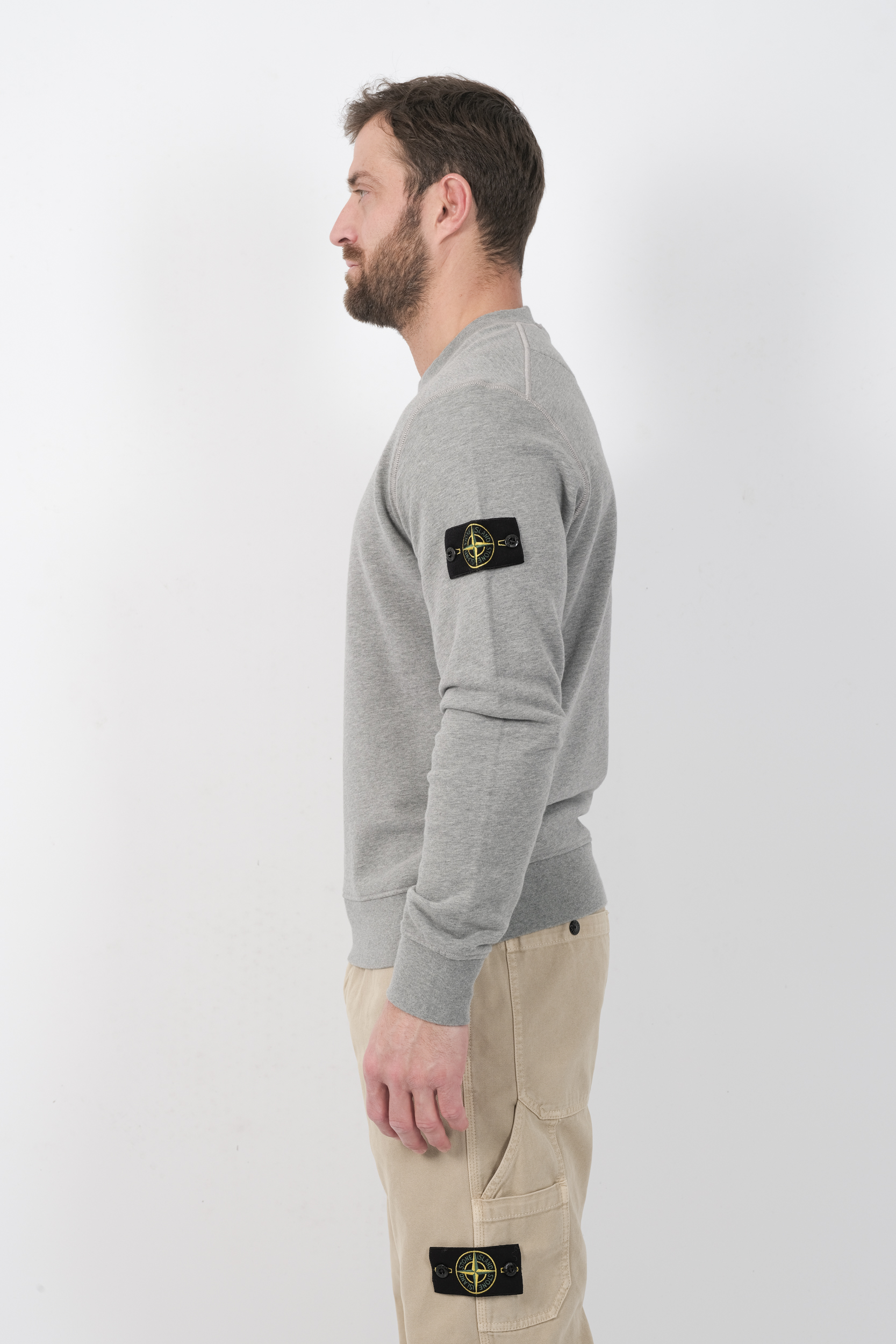 Image du produit SWEAT STONE ISLAND GRIS 6100060-V0M64 - 5