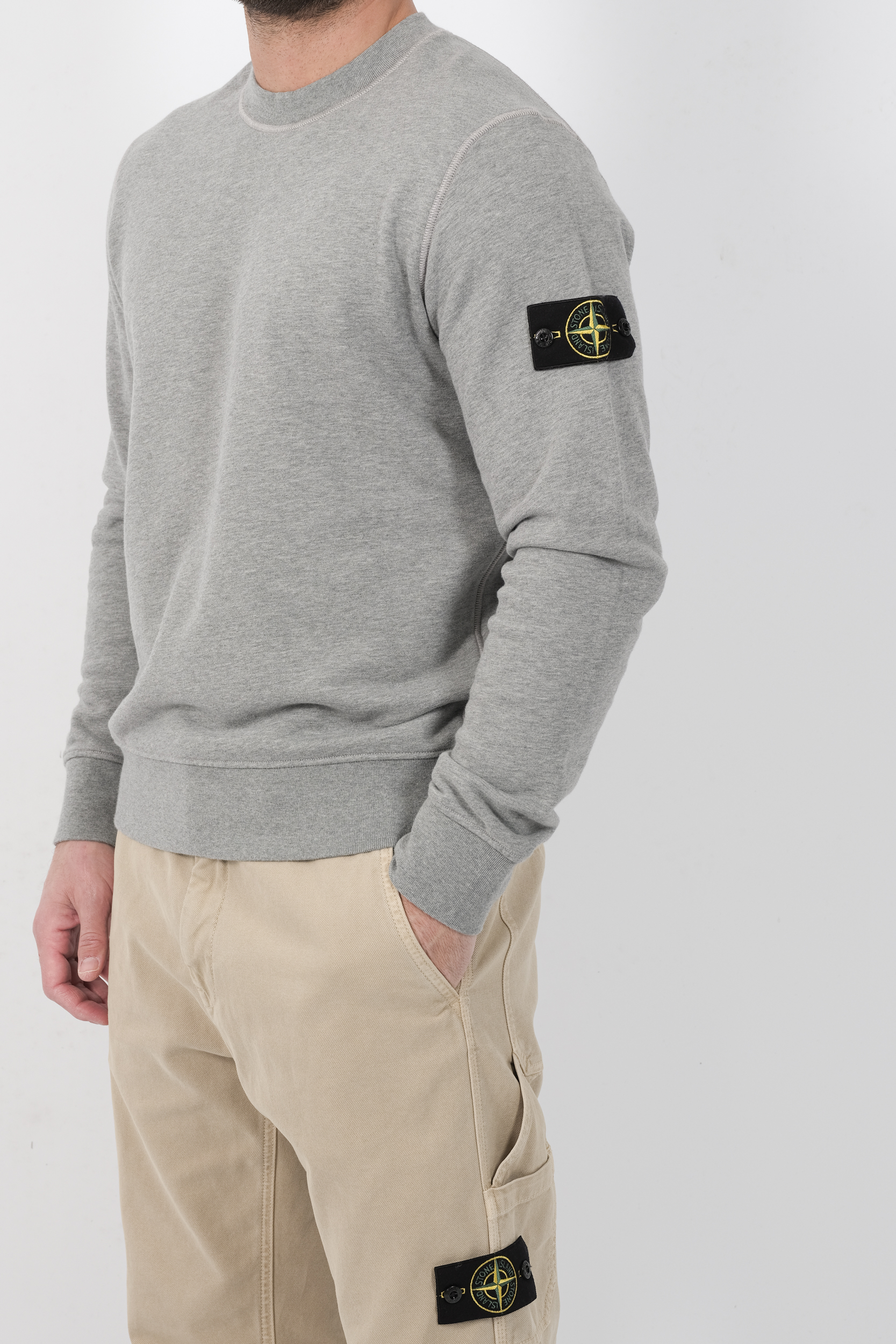  Image du produit SWEAT STONE ISLAND GRIS 6100060-V0M64 - 7