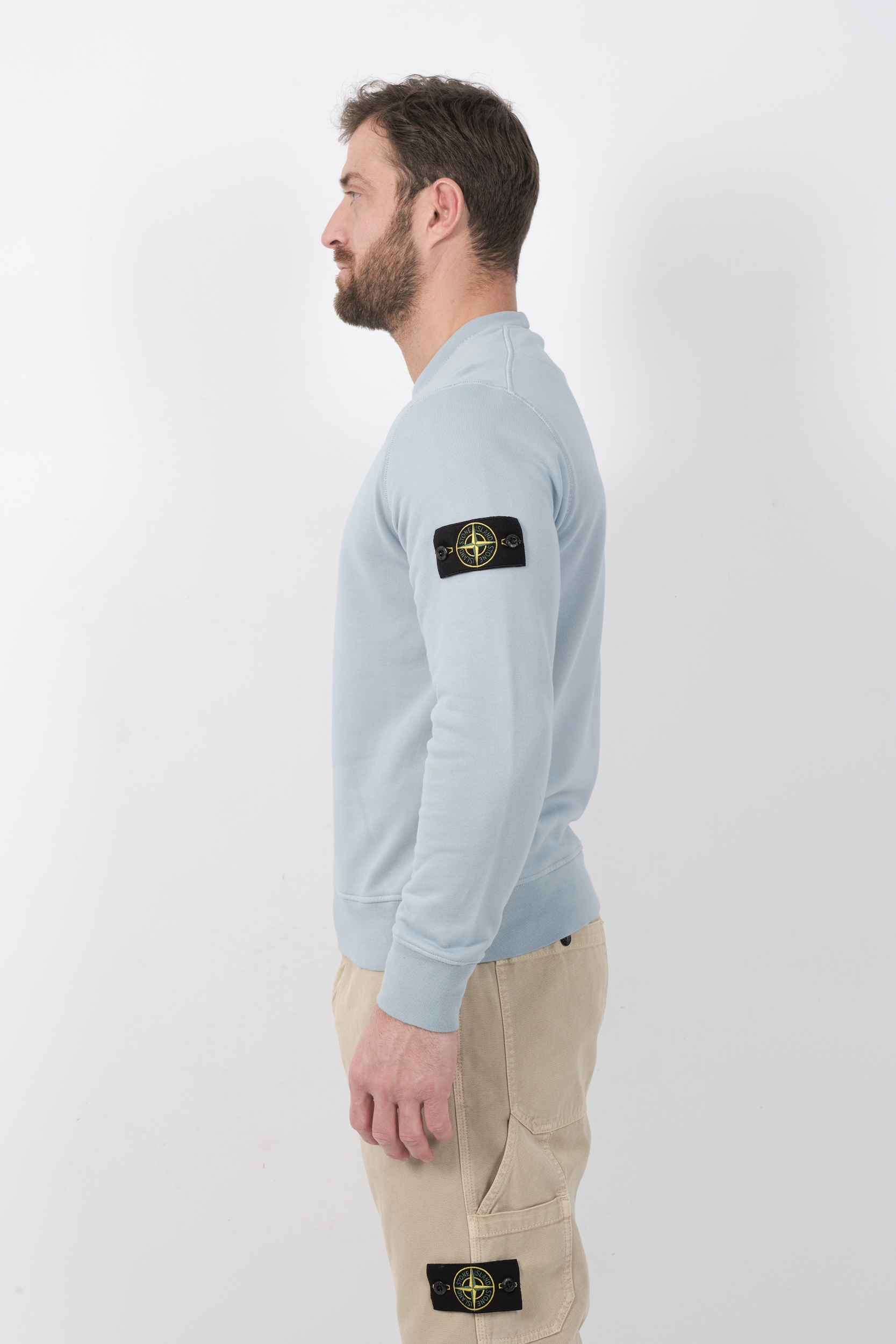  Image du produit SWEAT STONE ISLAND BLEU CIEL 6100060-V004A - 5