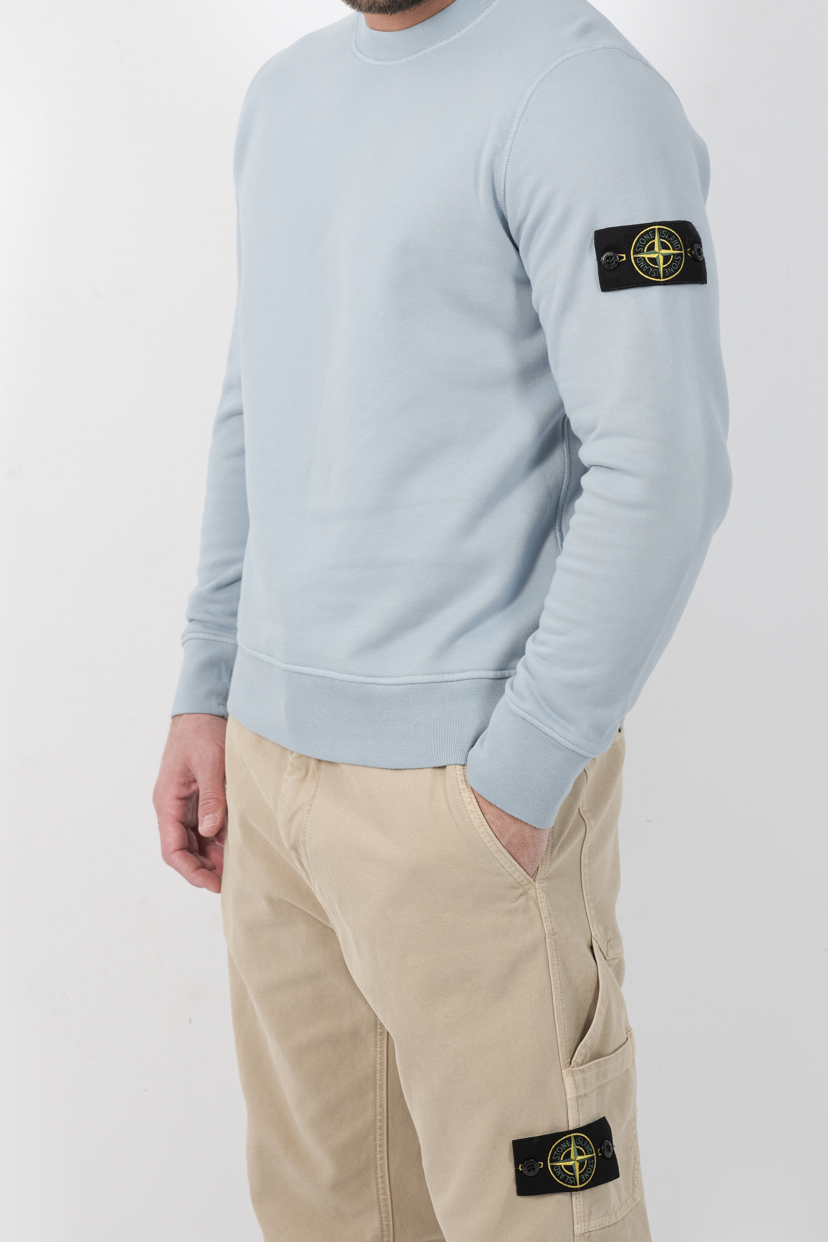  Image du produit SWEAT STONE ISLAND BLEU CIEL 6100060-V004A - 7