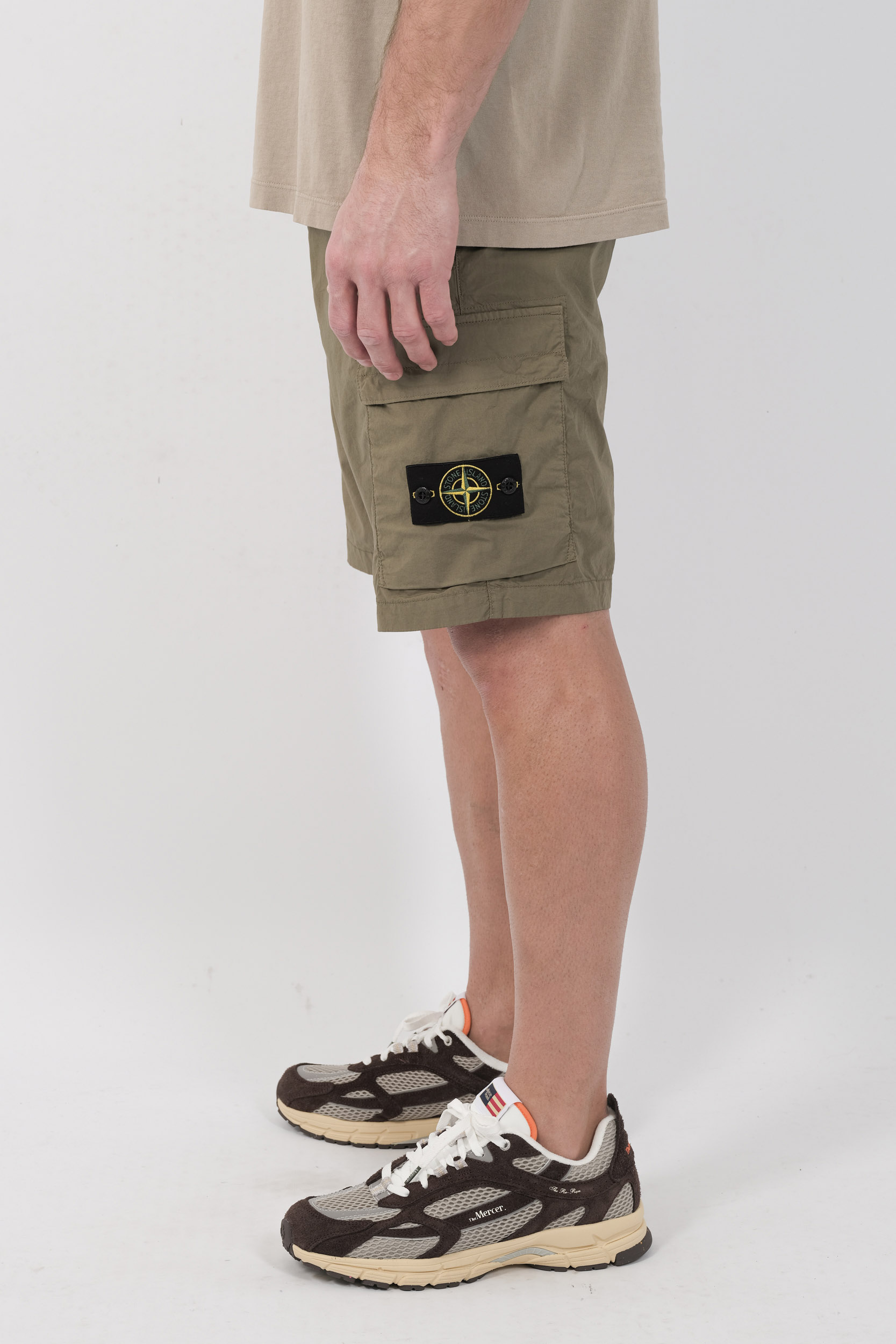  Image du produit SHORT STONE ISLAND KAKI 100020-V005G - 4