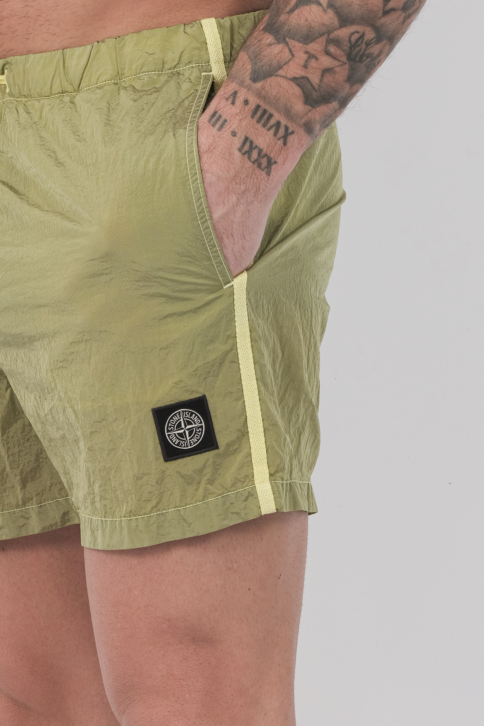 MAILLOT DE BAIN STONE ISLAND JAUNE 100003-V0031