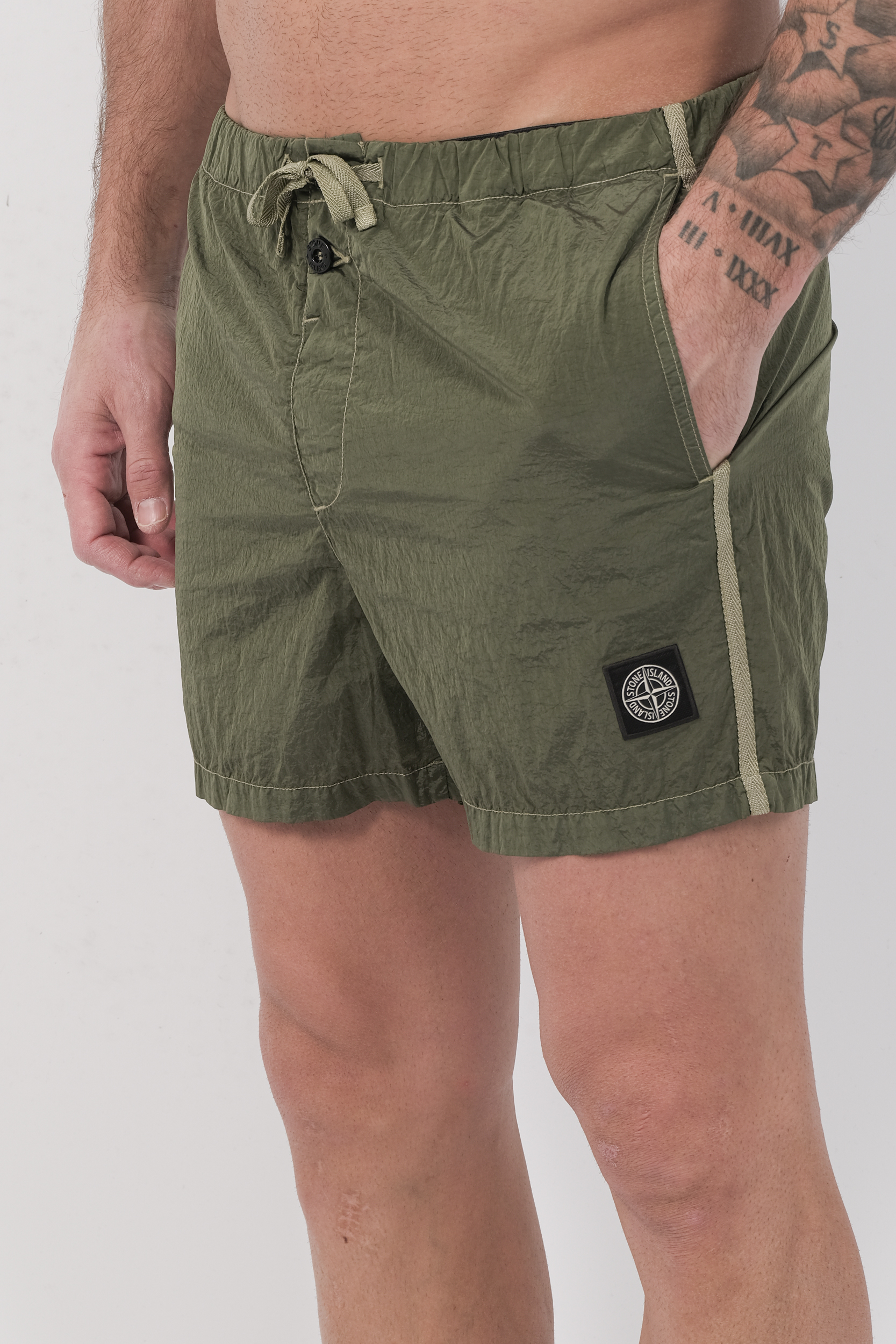 MAILLOT DE BAIN STONE ISLAND KAKI 100003-V005G