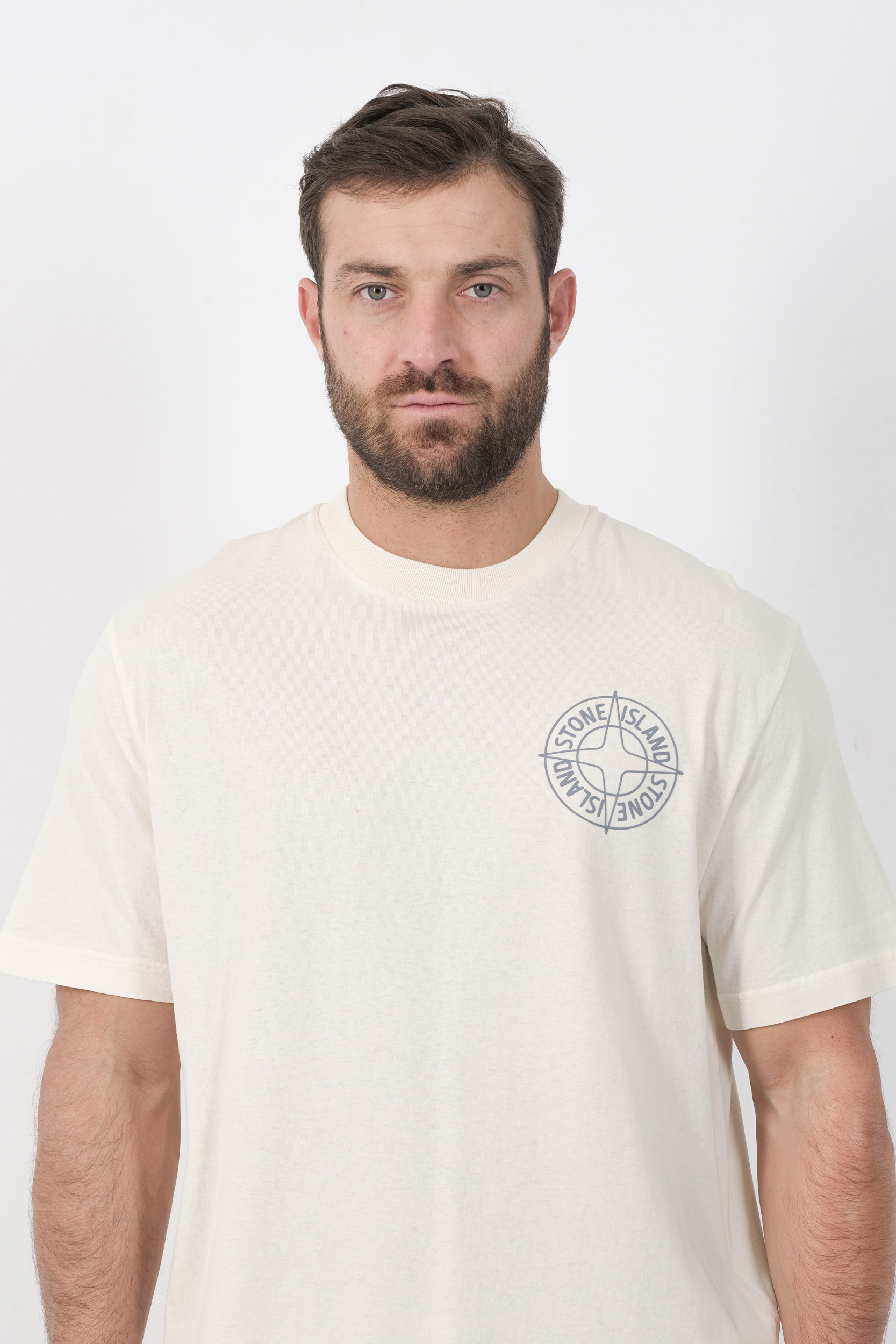 TEE-SHIRT STONE ISLAND ECRU 2100001-V0093