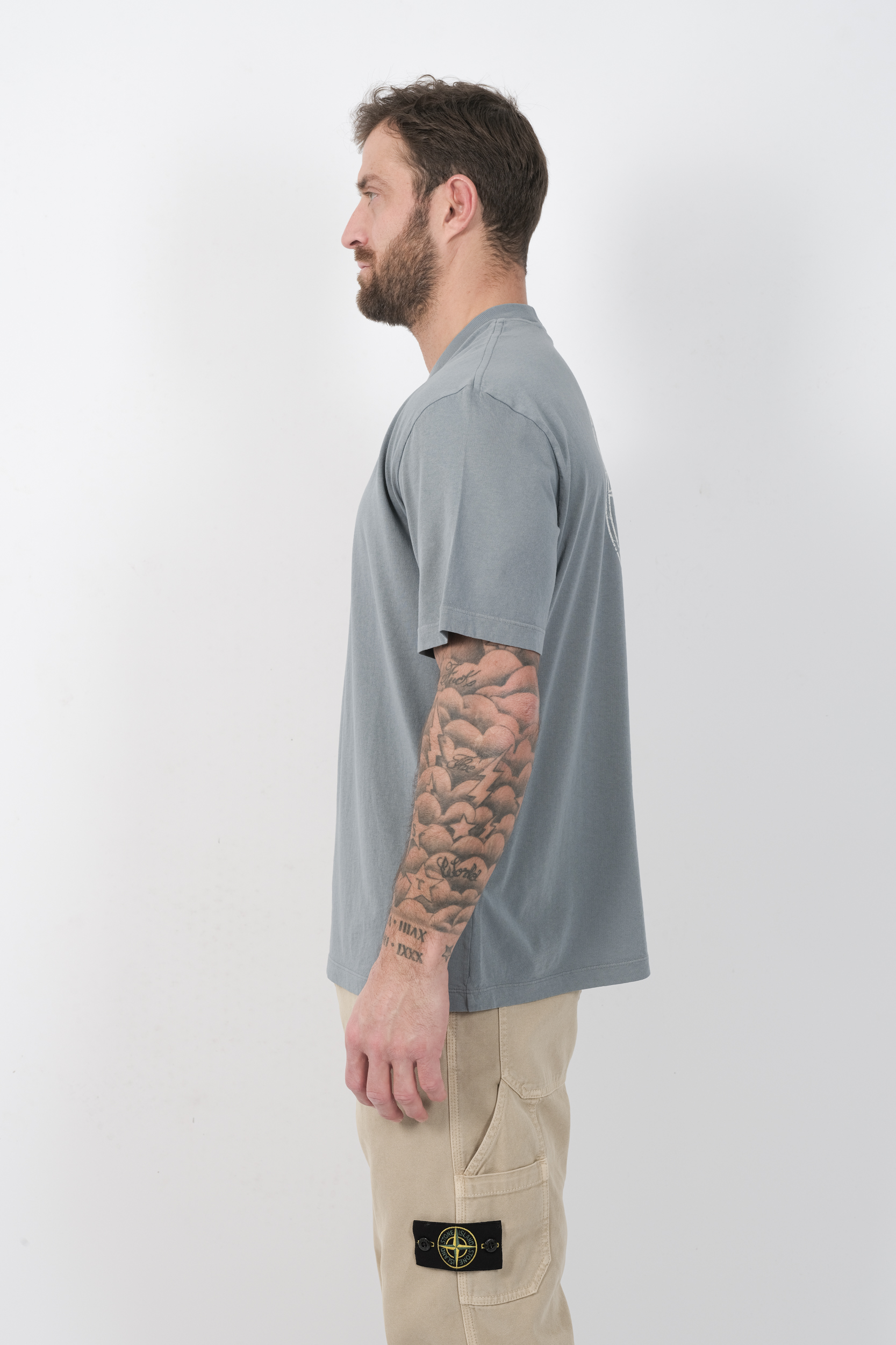 TEE-SHIRT STONE ISLAND BLEU 2100001-V0024