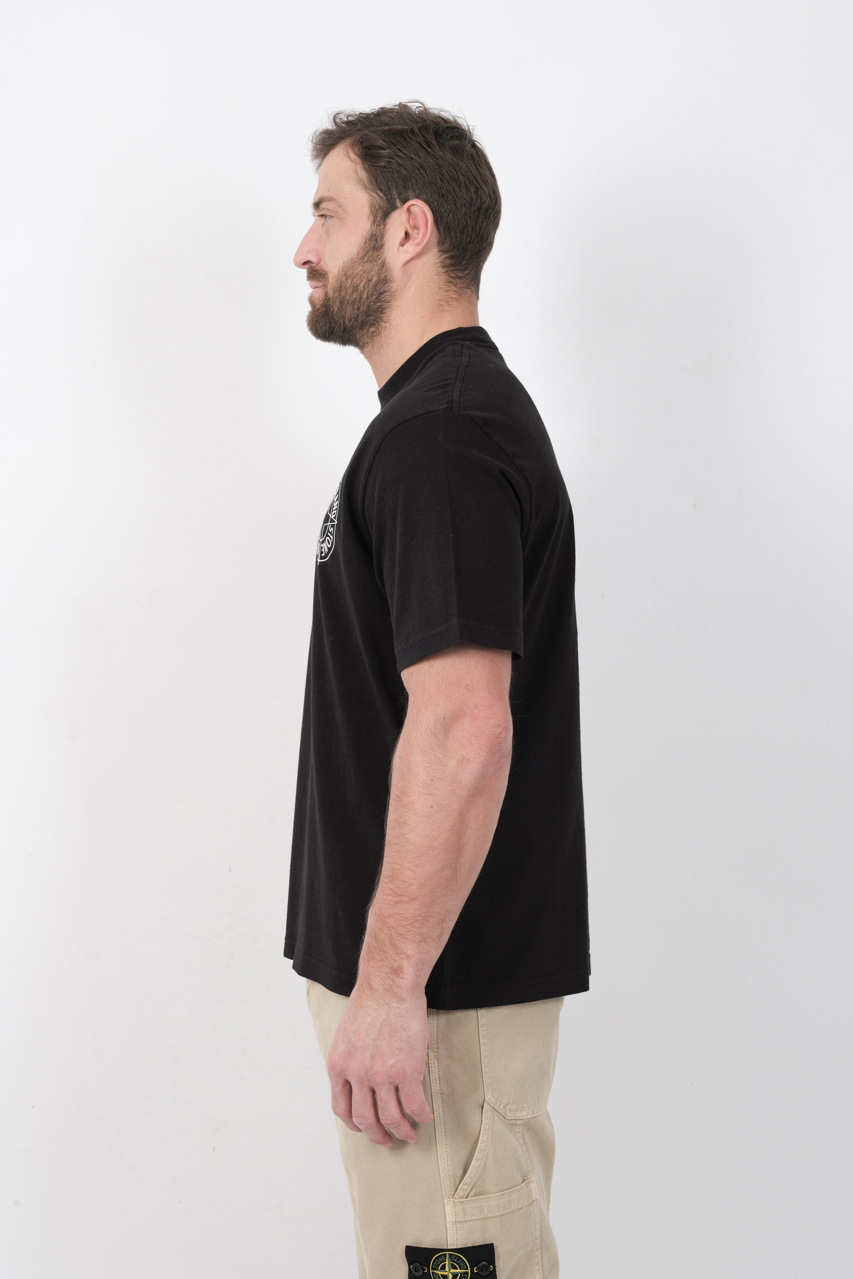 TEE-SHIRT STONE ISLAND NOIR 2100001-V0029